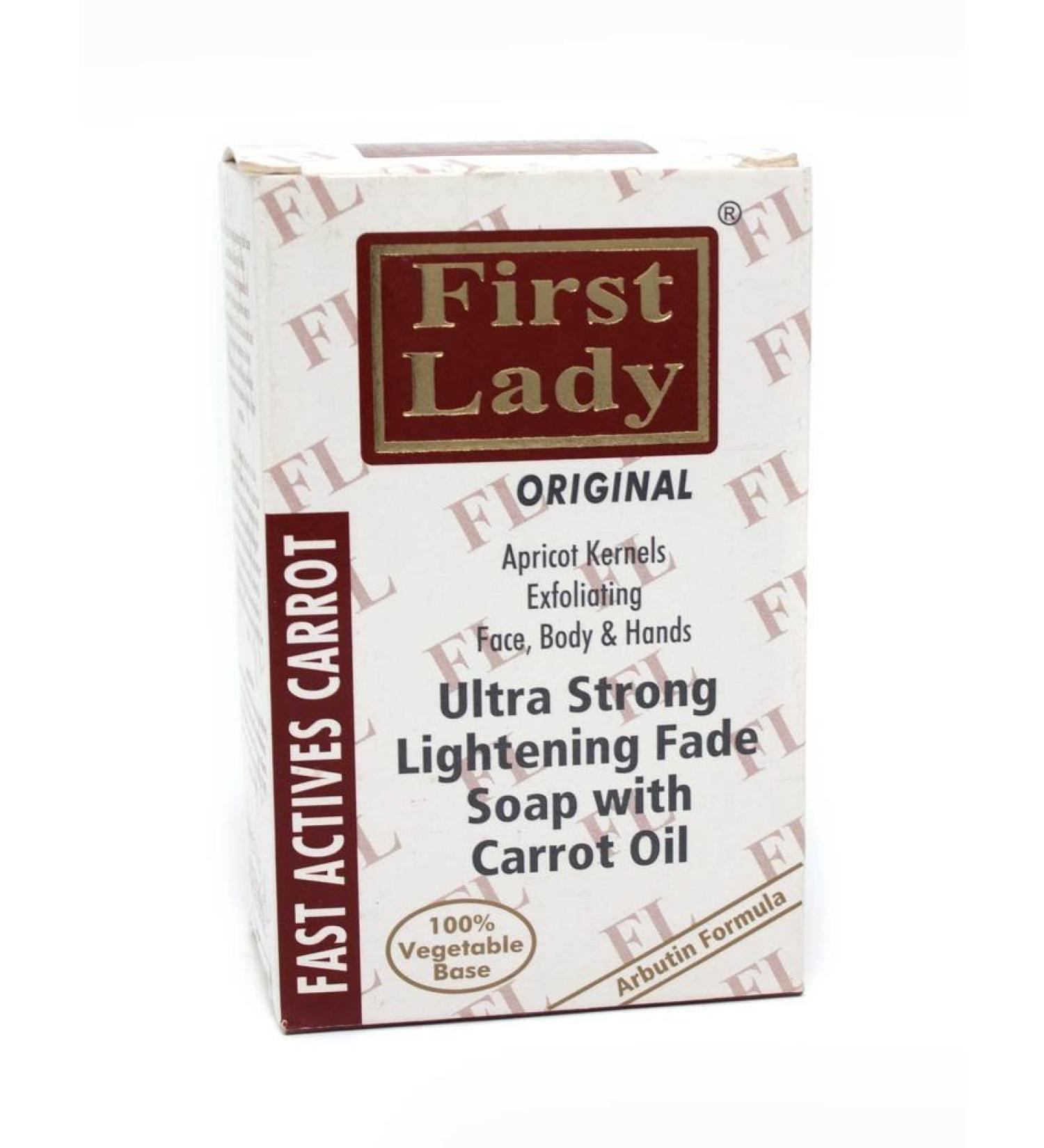 First Lady Carrot Ultra Strong Skin Lightening Fade Soap 200g | Exfoliating - Buy Online on SooperMarket.com
