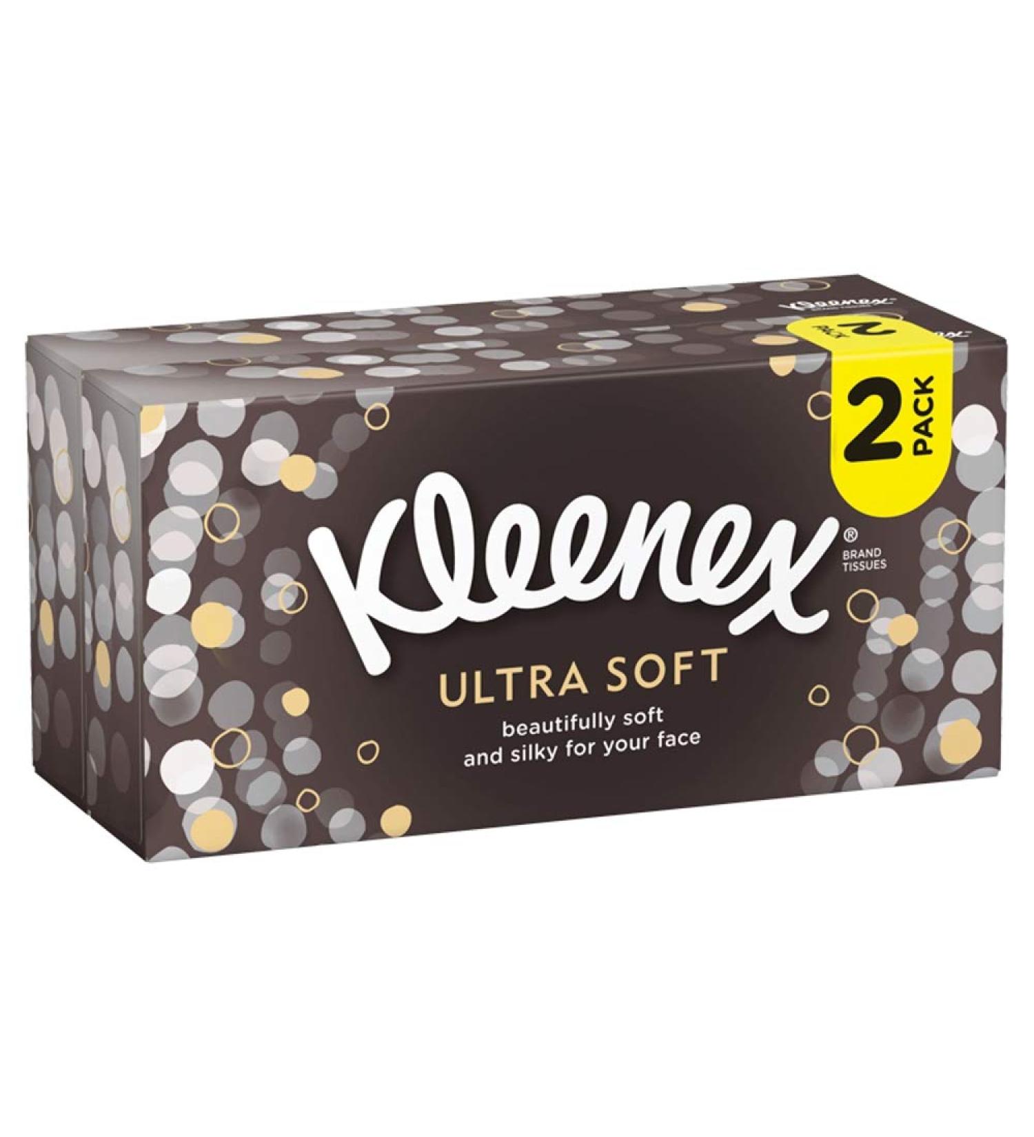 Kleenex Ultra Soft Tissues White Twin Box - Ultra Gentle Comfort for Sensitive Skin | Shop Internationally - Buy Online on SooperMarket.com