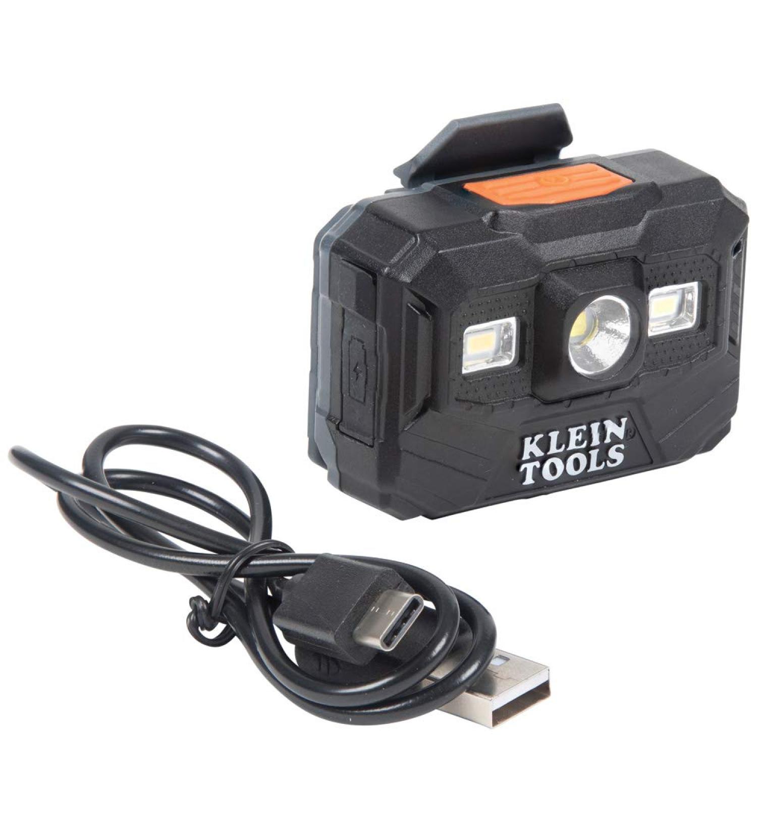 Klein Tools 56062 Rechargeable LED Headlamp for Hardhats - 300 Lumens, All-Day Runtime, 3 Modes - Buy Online on SooperMarket.com