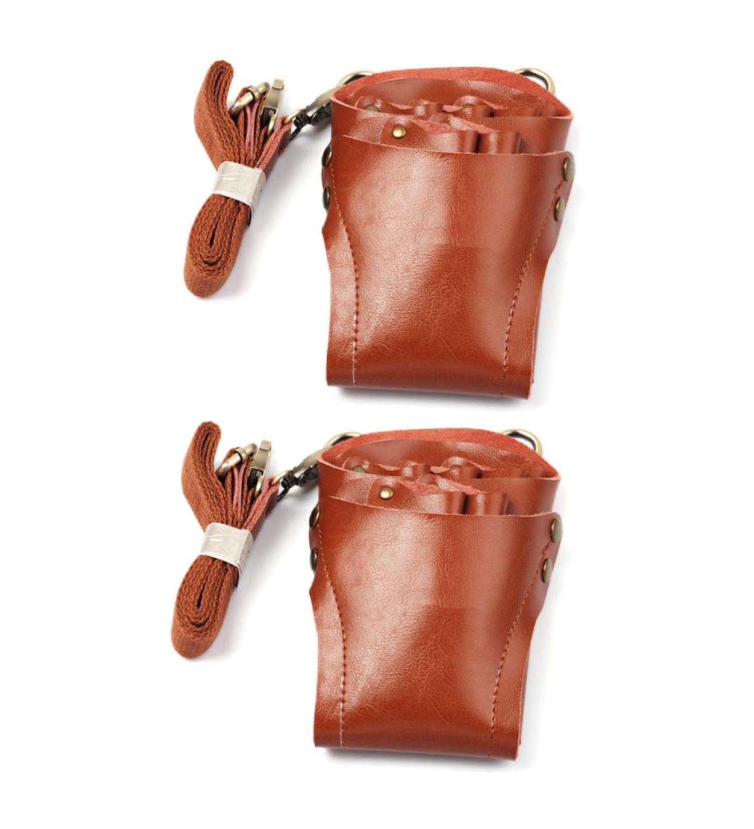 Shop Minkissy 2PC Cosmetic Brush & Hairdressing Belt Bag - Stylish Tool Holder for Hairstylists & Makeup Artists | Vintage Scissor Stand Included - Buy Online on SooperMarket.com