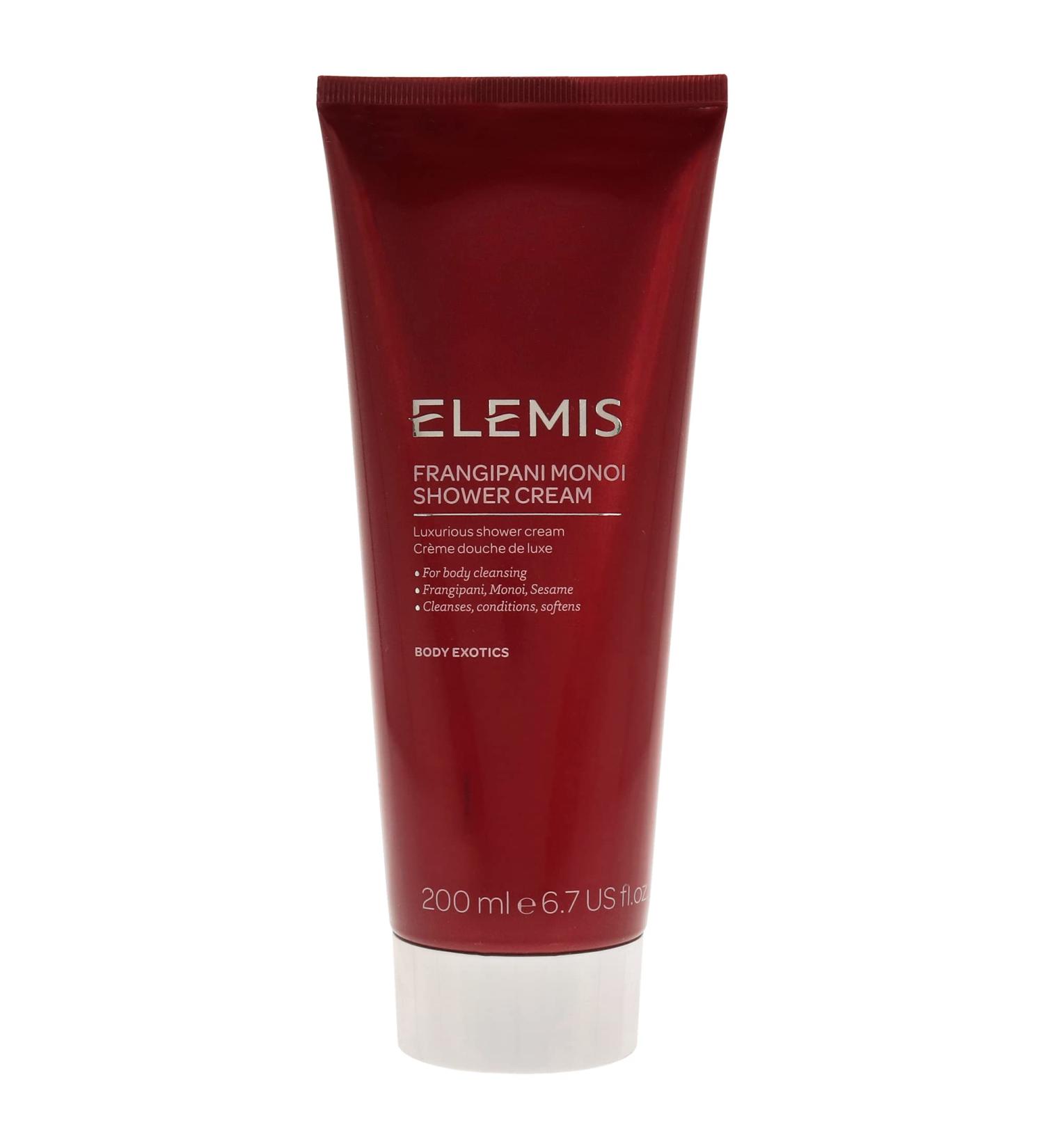 ELEMIS Frangipani Monoi Luxurious Shower Cream 6.7 Fl Oz - Hydrating Body Wash - Buy Online on SooperMarket.com