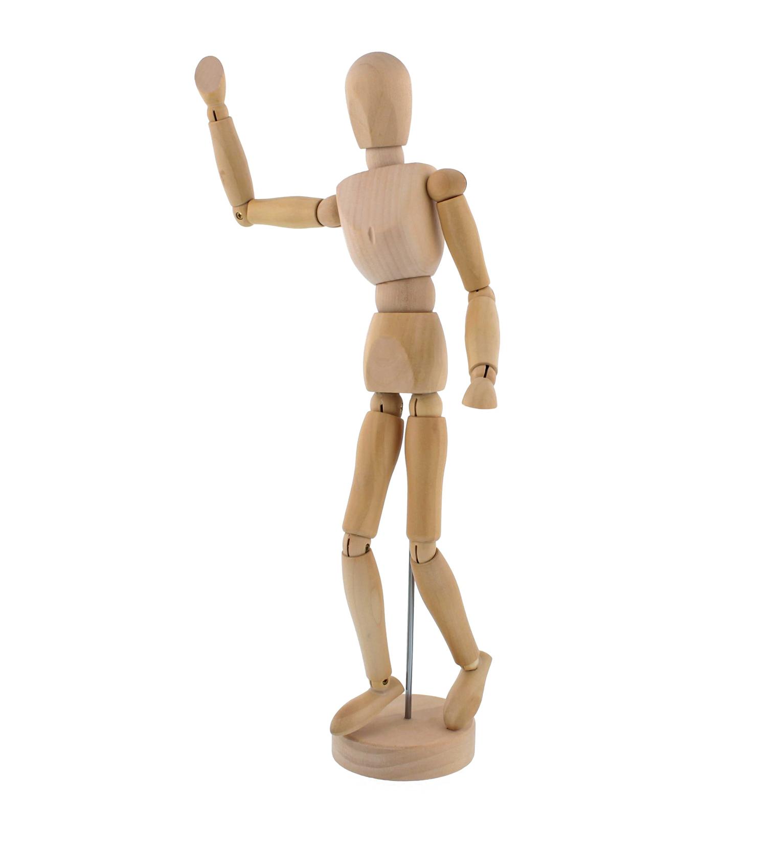 US Art Supply 12 Female Drawing Manikin with Flexible Body and Base - Ideal for Human Figure Sketching - Buy Online on SooperMarket.com