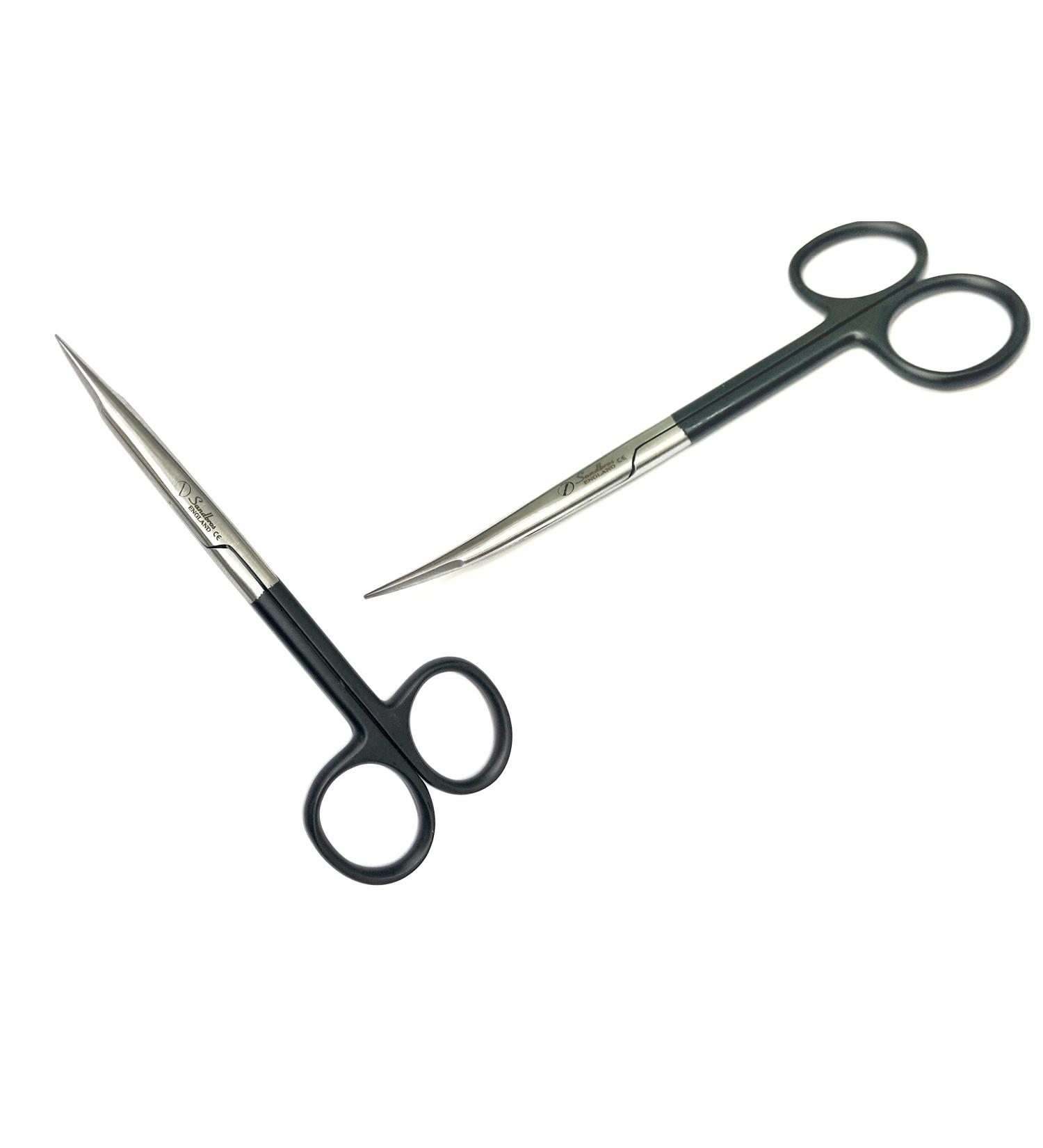 SANDBROS Facial Hair Scissors Set -Eyebrow Trimmer -Grooming Scissors for Eyebrow Shaping Ear Nose Nostril Hair and Mustache Trimming for Men and Women (Stainless Steel) 4.5 INCH - Buy Online on SooperMarket.com