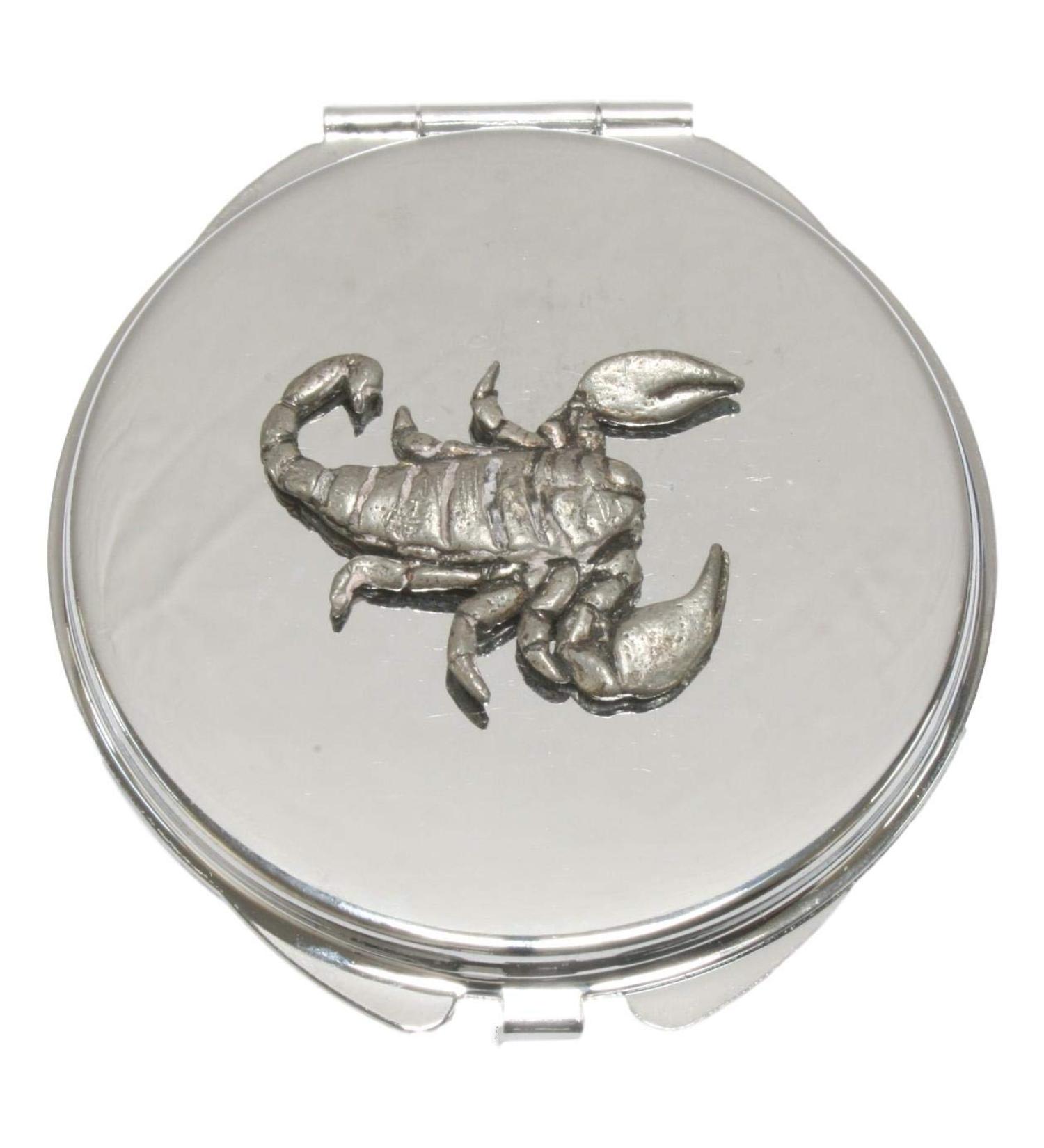 Scorpion Compact Mirror Handbag Gift With Free Engraving 315 - Buy Online on SooperMarket.com