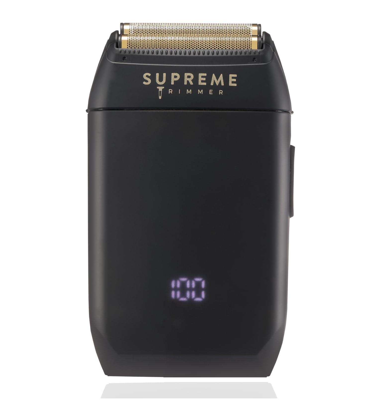 Supreme Trimmer Crunch Mens Foil Shaver STF602 | 150 Min Run Time | Waterproof Electric Razor for Short Hair & Stubble - Perfect for Barbers | Black - Buy Online on SooperMarket.com