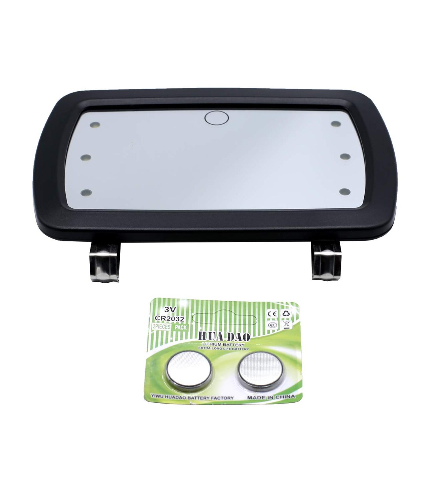 GSKMOTOR LED Light Makeup Mirror for Car Sun Visor - Sun-Shading Cosmetic Mirror, Auto Baby & Gift Ready - Buy Online on SooperMarket.com