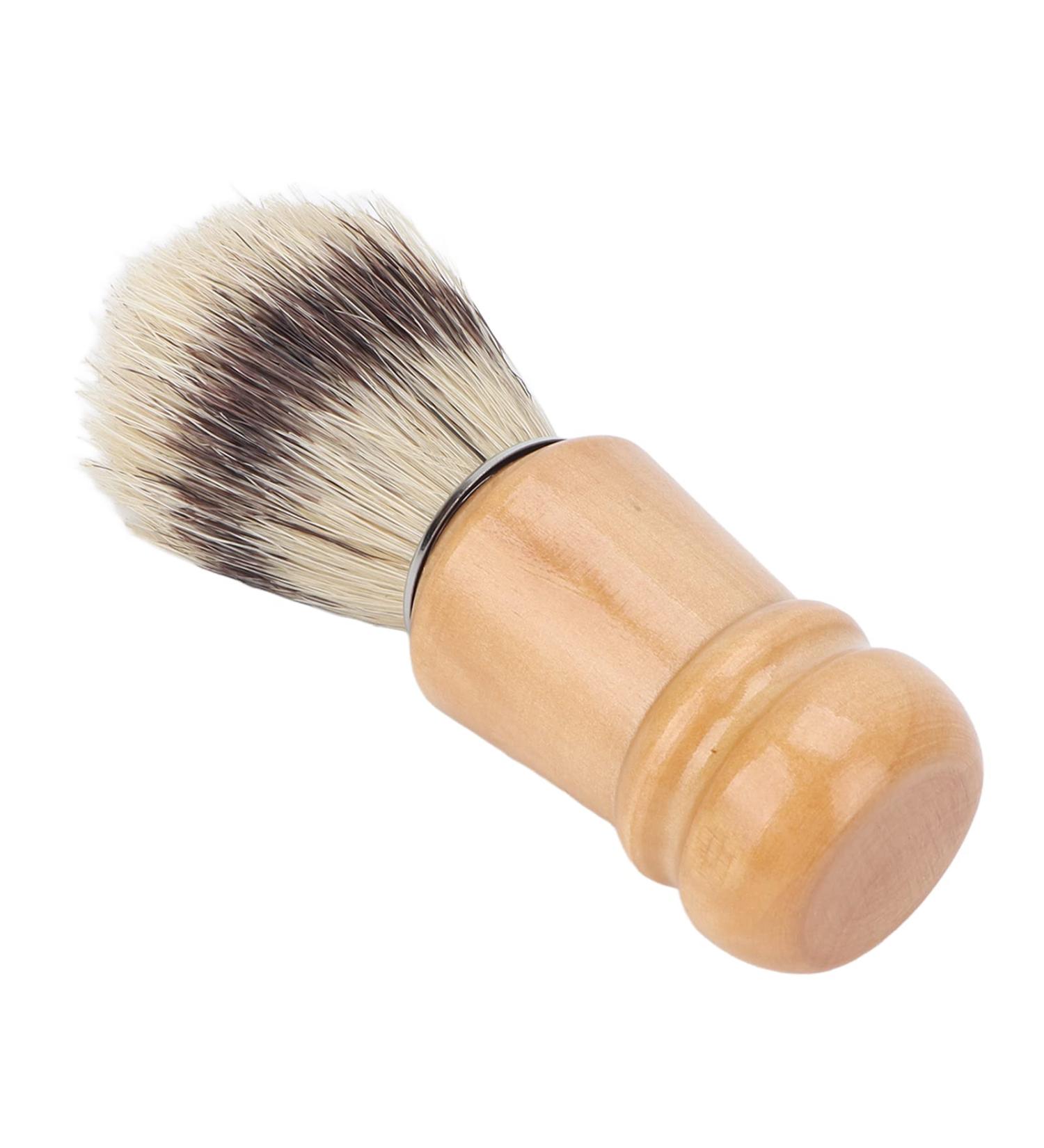 Premium Wooden Handle Salon Shaving Brush for Men - Comfortable Grip for Home Use - Buy Online on SooperMarket.com