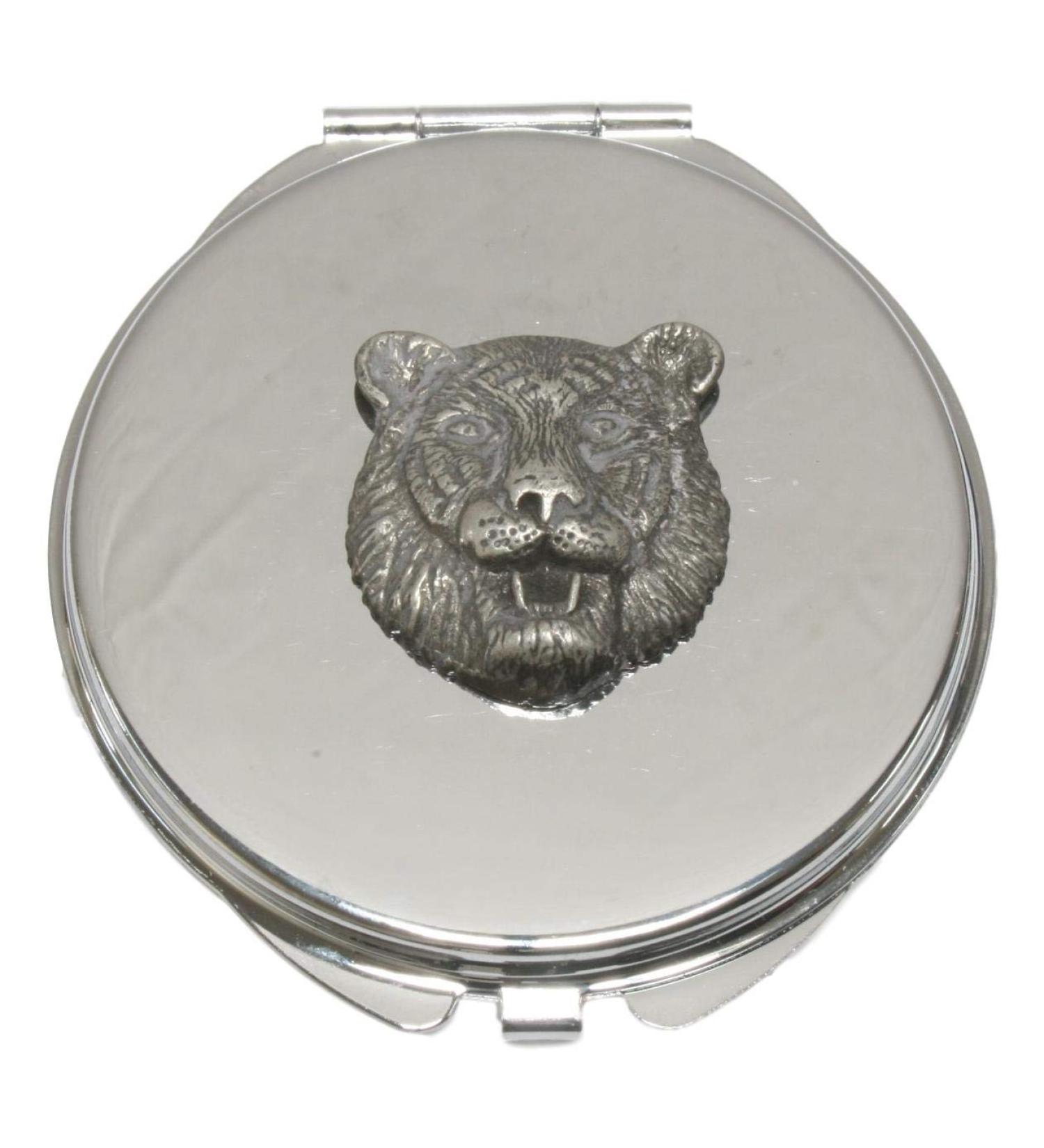 Tiger Face Compact Mirror Handbag Gift With Free Engraving 372 - Buy Online on SooperMarket.com