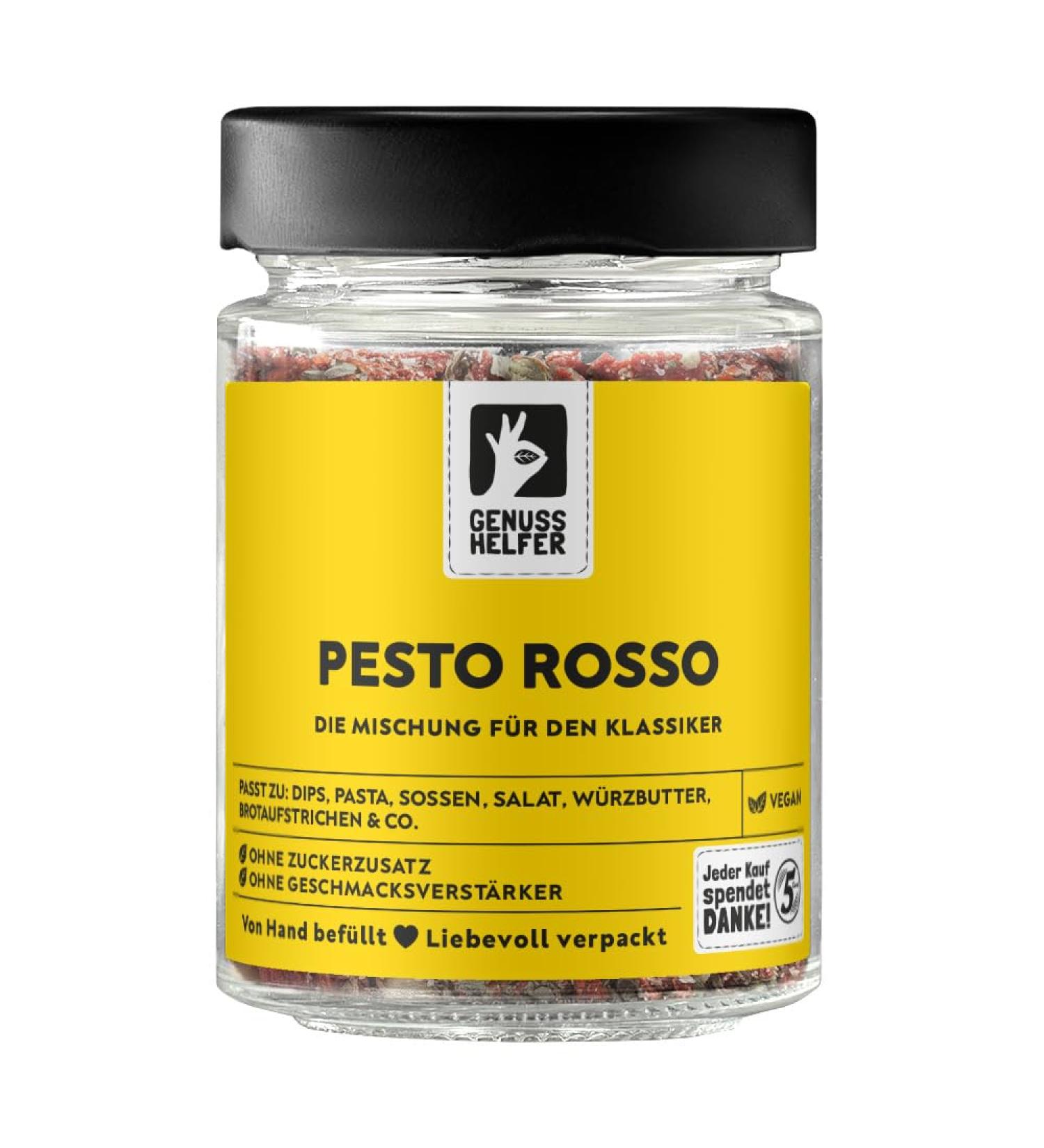 Bremer Gew rzhandel Pesto Rosso spice mix for the preparation of red pesto 65g in a glass jar 65 g