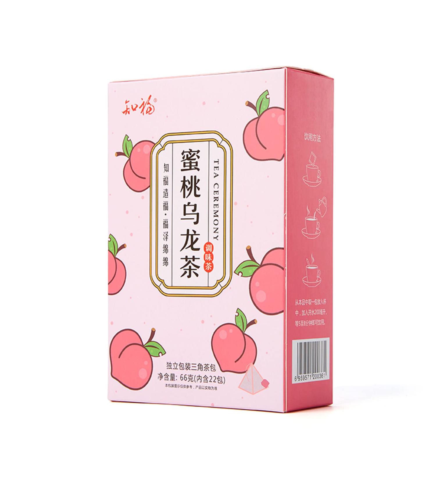 Socobeta 66g 22 Sticks of Peach Oolong Tea Individually Packaged Fruit Tea Bags Leisure Time Drinking 66g for Tea Tasting and Gift Giving - Buy Online on SooperMarket.com