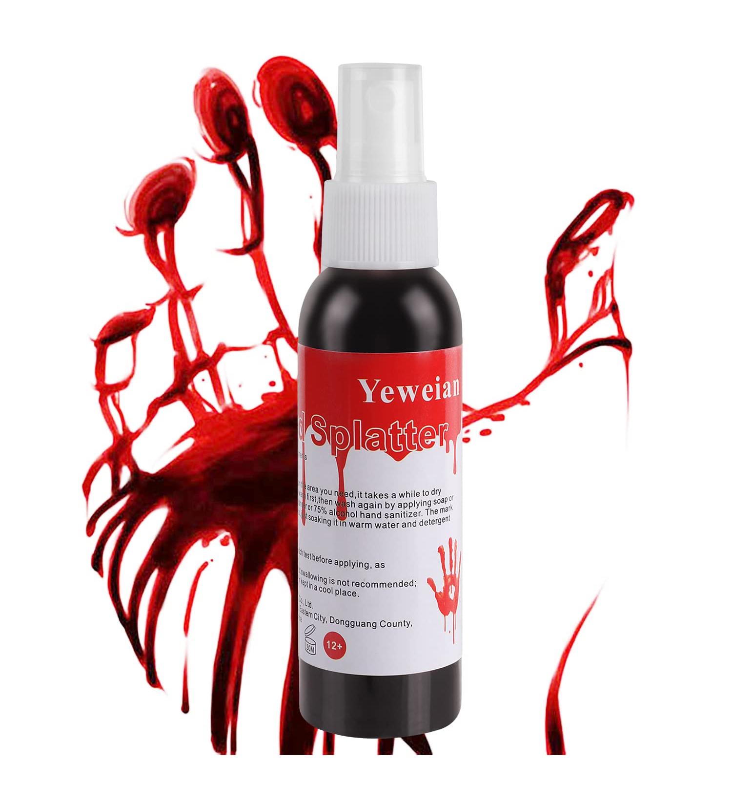 Yeweian Fake Blood Spray 2.1oz - Washable SFX Makeup for Halloween Costume - 1 Pack - Buy Online on SooperMarket.com