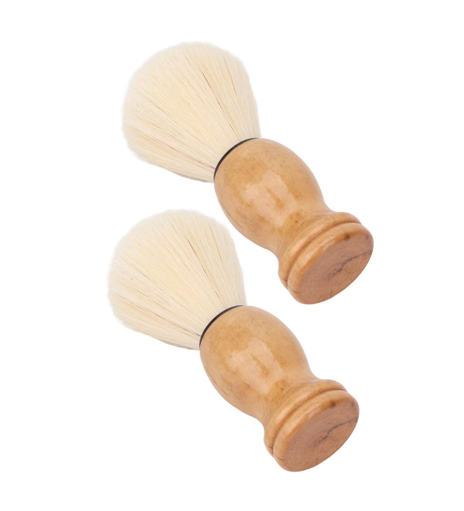 Mini Shaving Brush with Curved Handle | Soft Synthetic Hair for Improved Foam | Quick Drying & Easy Clean | Perfect for Travel & Home Use - Buy Online on SooperMarket.com