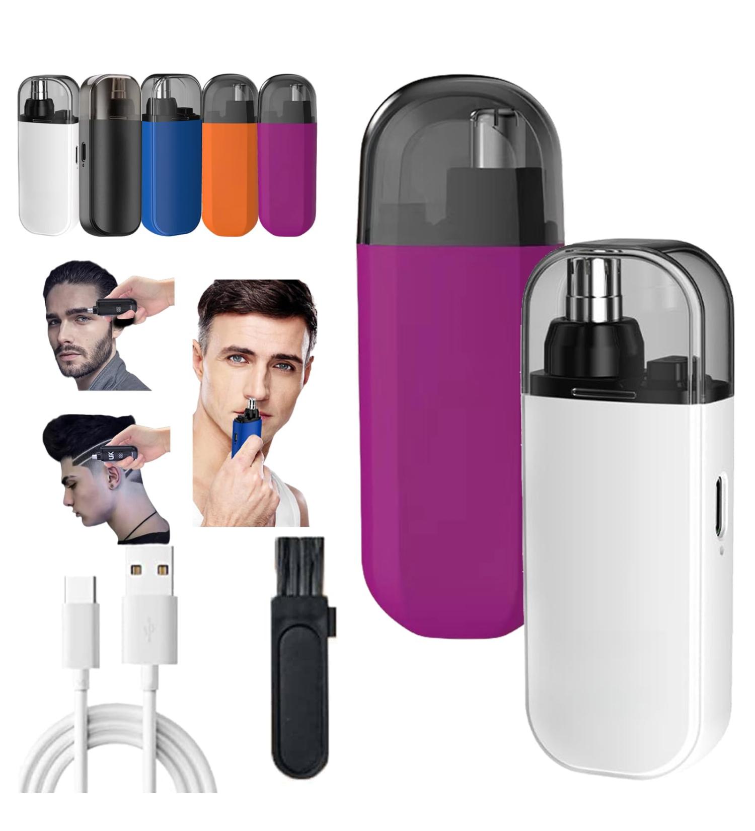 Buy Pikapipy Nose Hair Trimmer - Portable Waterproof 2 in 1 Electric Nasal Hair Cutter for Men - Fast International Shipping - Buy Online on SooperMarket.com