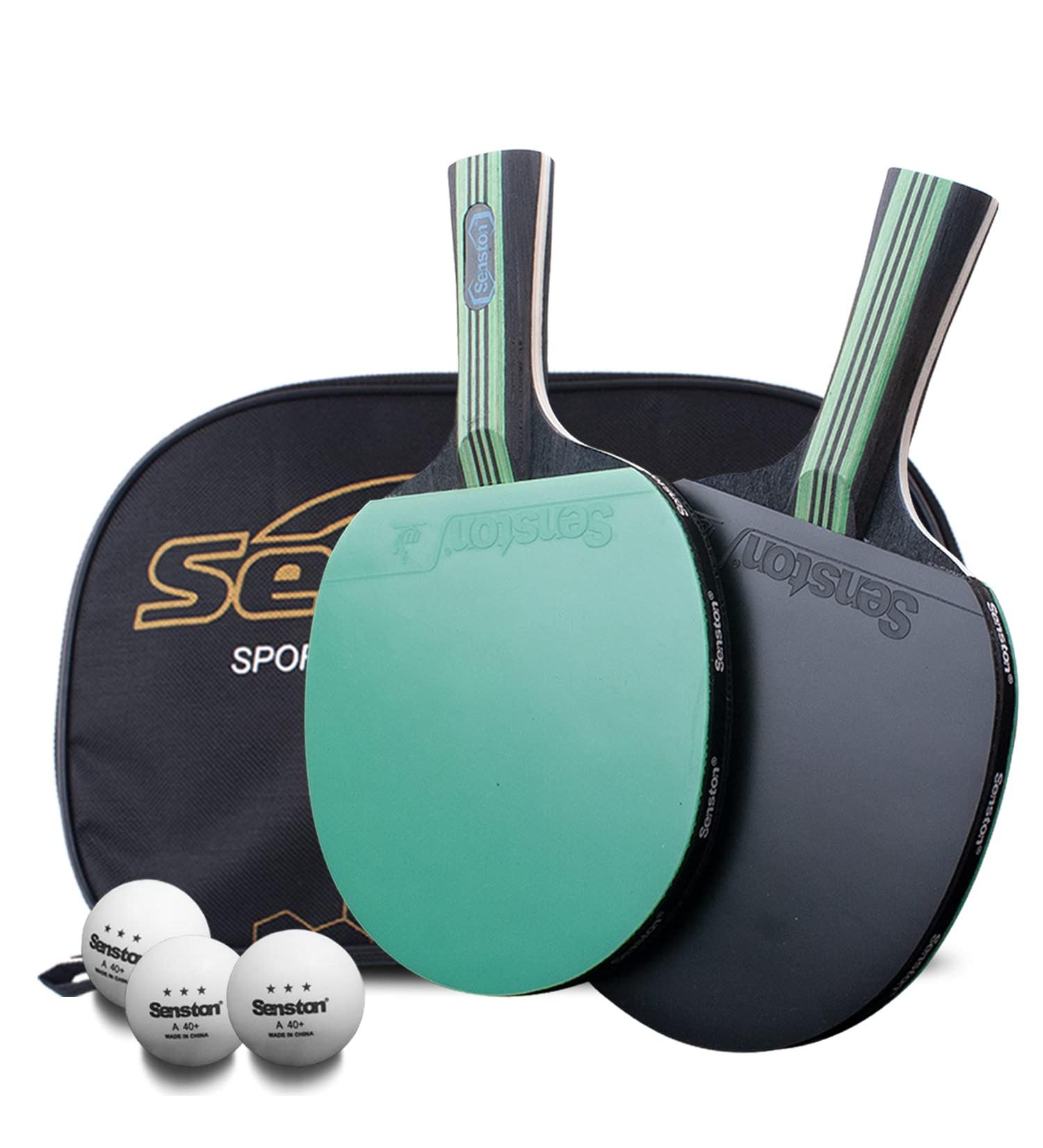 Senston Ping Pong Paddles Set - Entertainment and Competition Table Tennis Paddle with Advanced Speed Control and Spin for All Skill Levels - Buy Online on SooperMarket.com