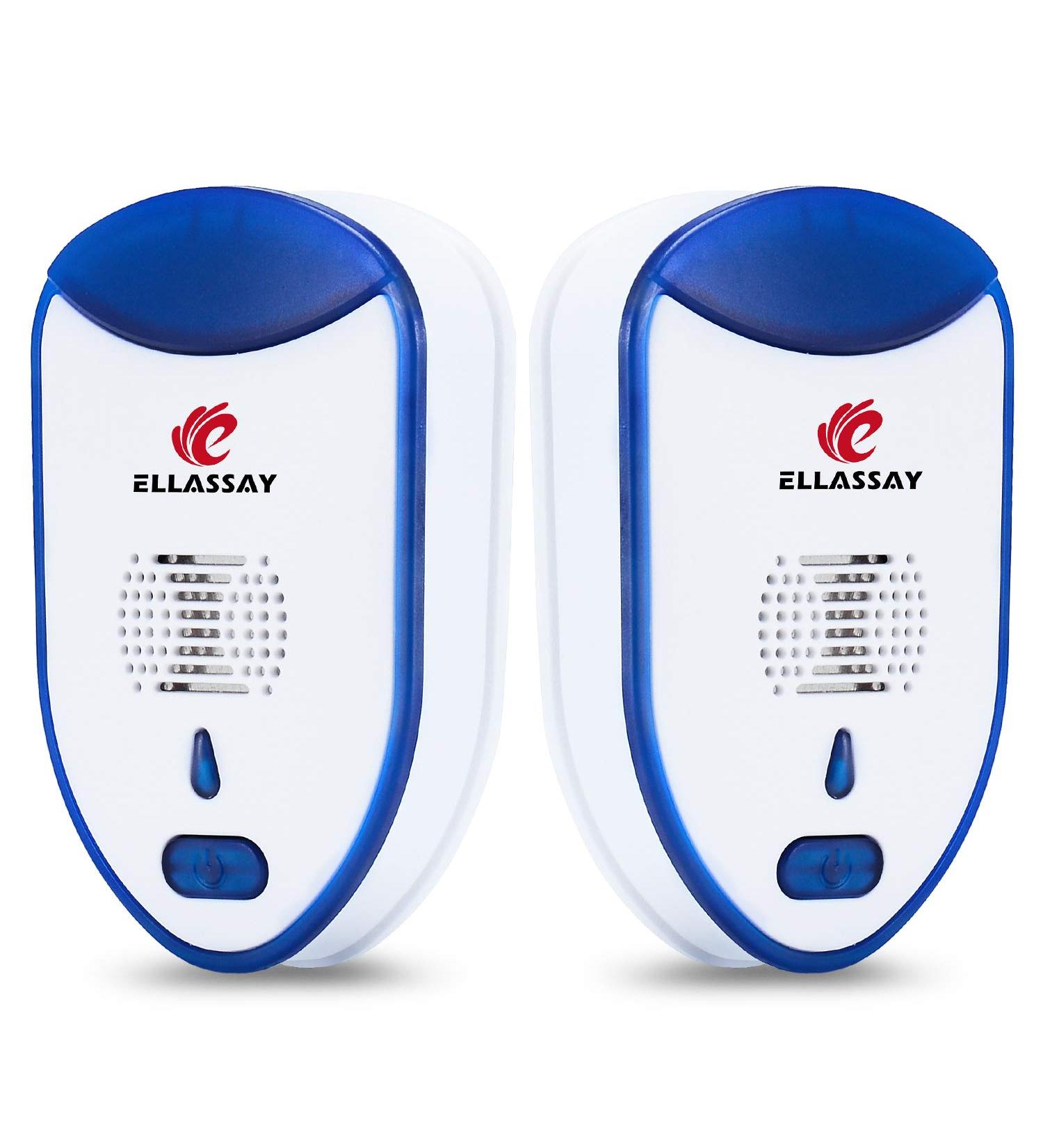ELLASSAY Ultrasonic Pest Repeller - 2 Pack Indoor Electronic Plug-in Pest Control Repellent - Buy Online on SooperMarket.com