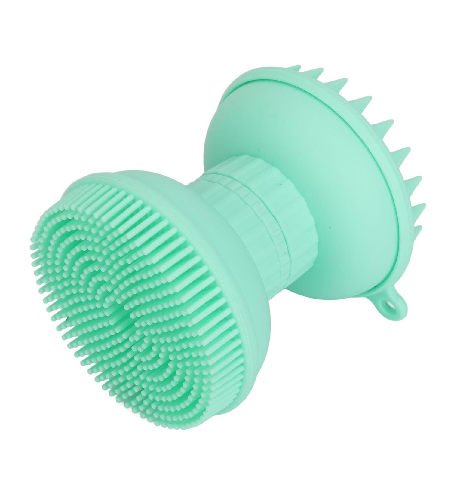 Buy Dual Head Facial Cleansing Brush & Silicone Scalp Scrubber Exfoliate & Massage for Radiant Skin | International Shipping - Buy Online on SooperMarket.com