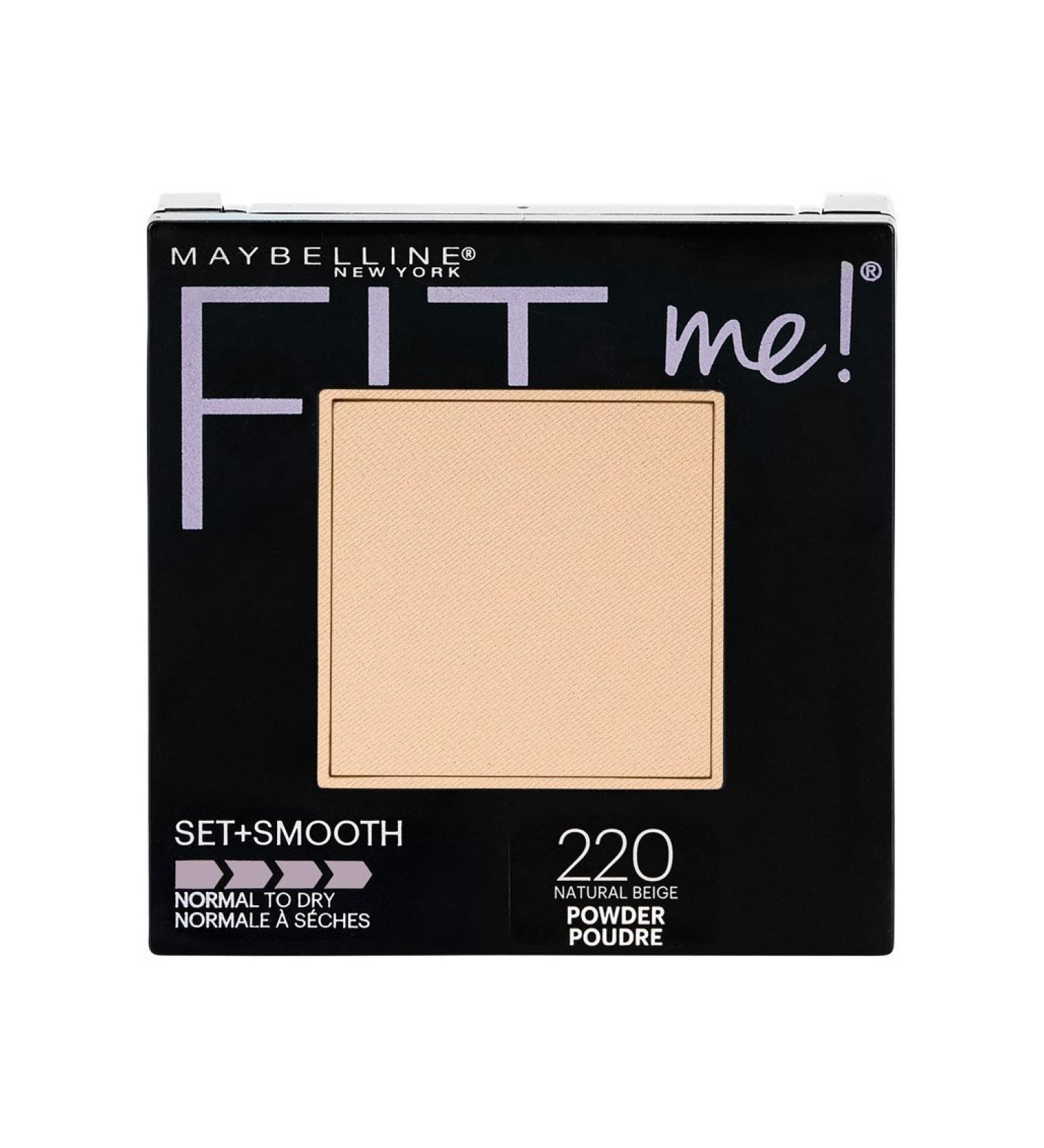 Maybelline Fit Me Set + Smooth Powder Makeup Natural Beige 0.3 oz - 220 Beige - Buy Online on SooperMarket.com