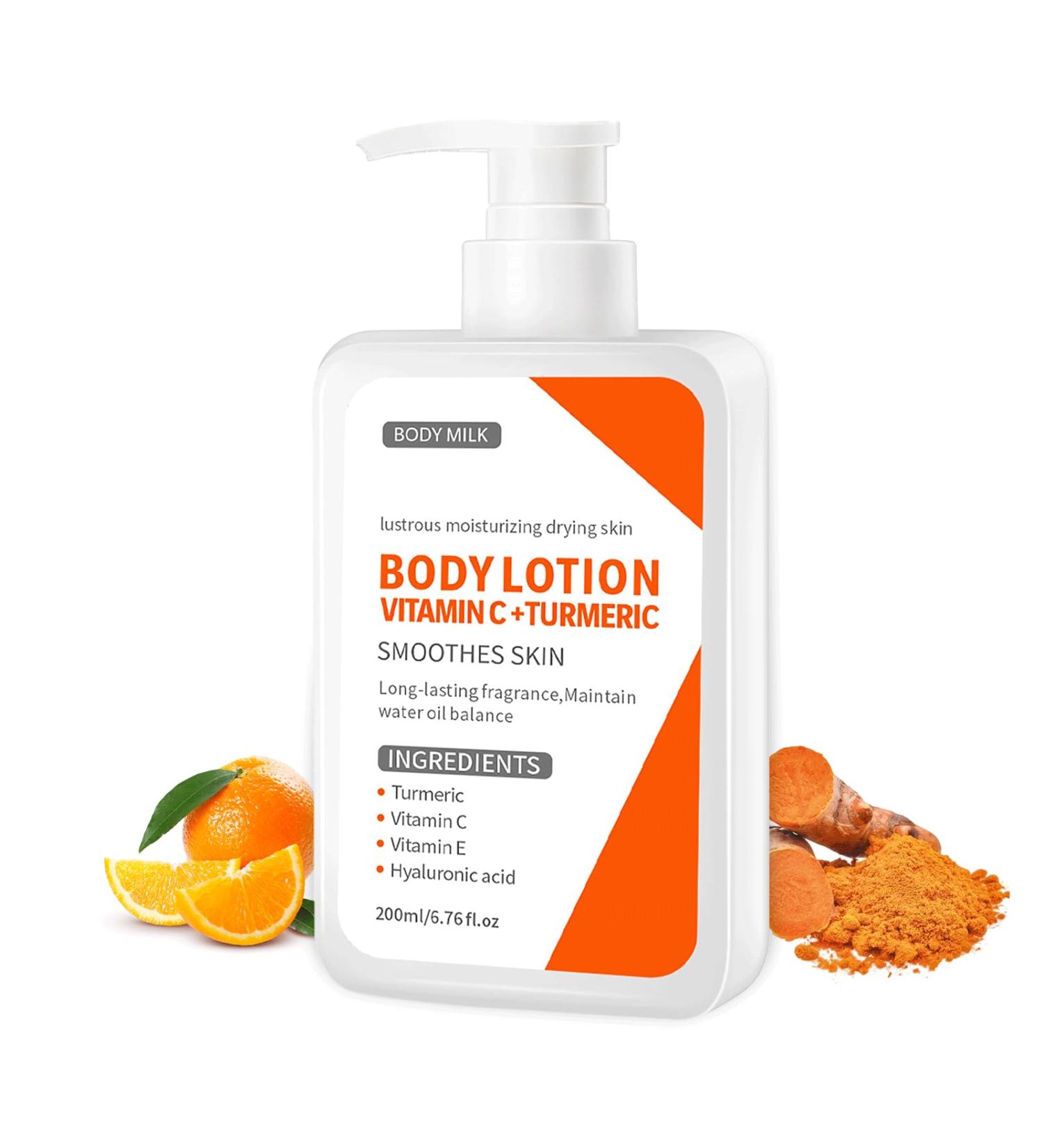 Shefave Turmeric Body Lotion Vitamin C Cream with Turmeric for Body Removes Dark Spots Cream for Dry Skin Moisturising Body Lotion Body Care Smooth Skin 200 ml - Buy Online on SooperMarket.com