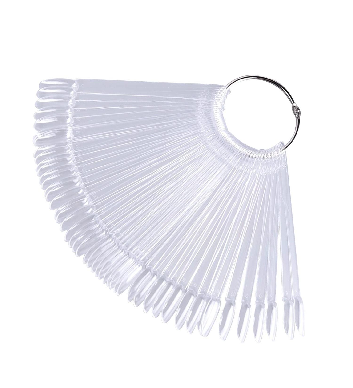 Clyhon 100-Piece Color Card Nail Polish Board | Nail Art Practice Stick | Fan Form Display for Professional Nail Techniques - Buy Online on SooperMarket.com