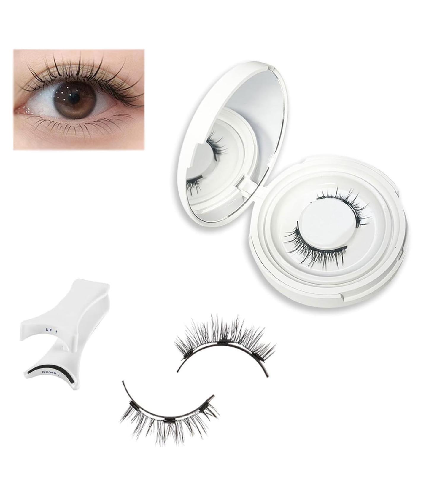 Siare Magnetic Lashes With Applicator Reusable Magnetic Eyelash Kit No Glue Or Liner Needed Waterproof Lightweight Natural Look (EM10) - Buy Online on SooperMarket.com