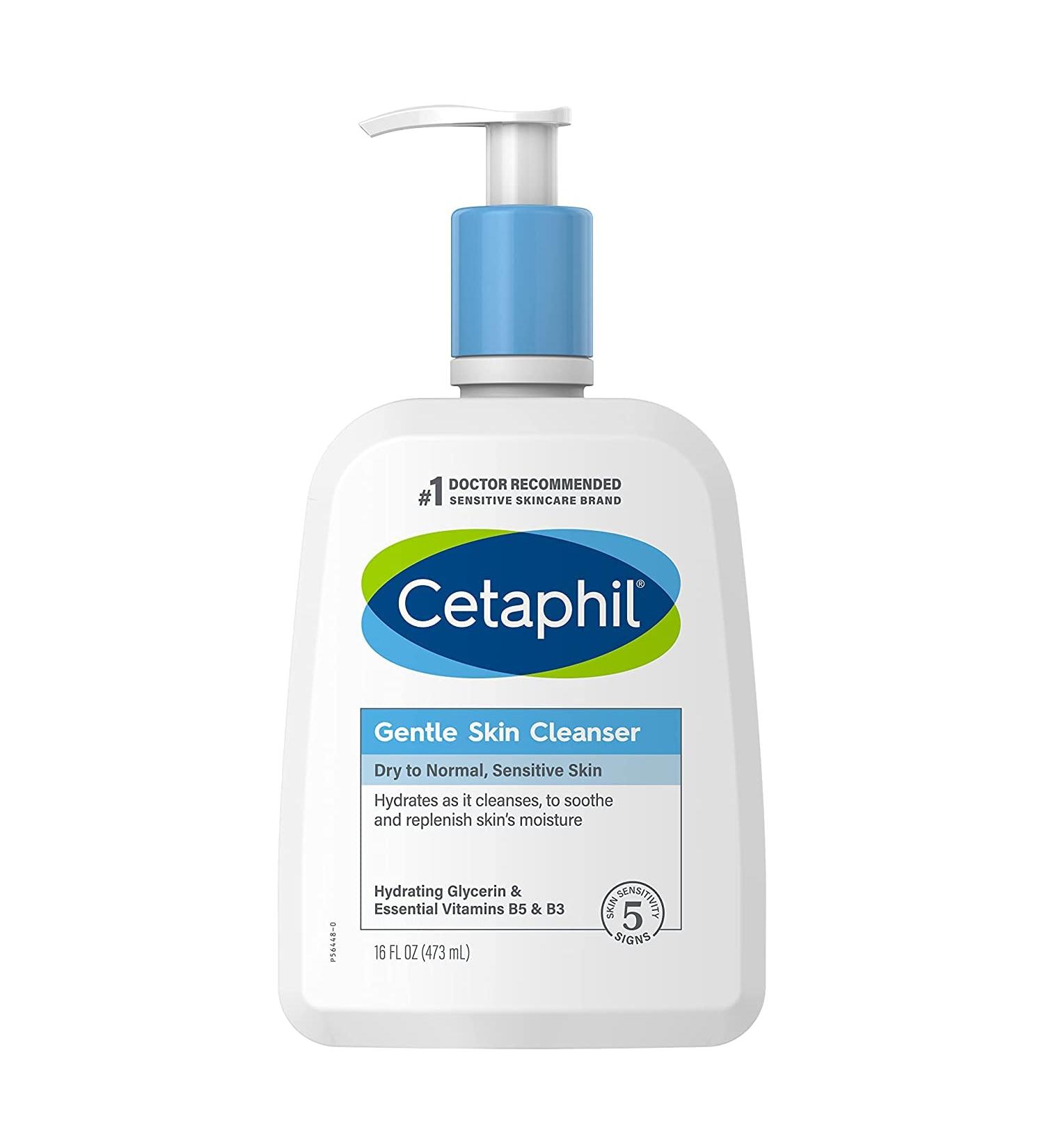Cetaphil Gentle Cleanser 16 Fl Oz - Top-Rated Moisturizing Facial Wash | Buy Internationally - Buy Online on SooperMarket.com