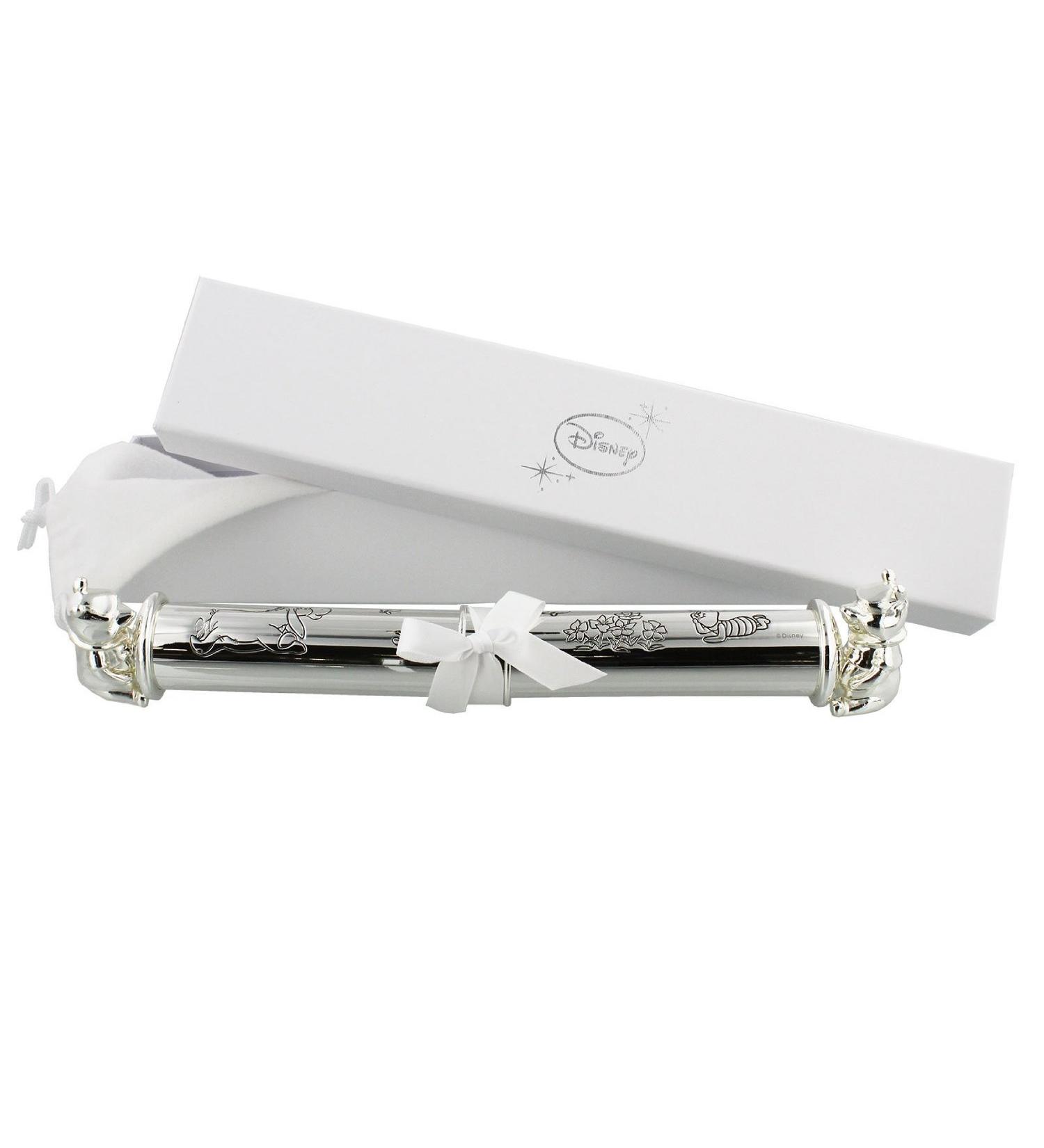 Disney Winnie The Pooh Silverplated Certificate Holder Tube
