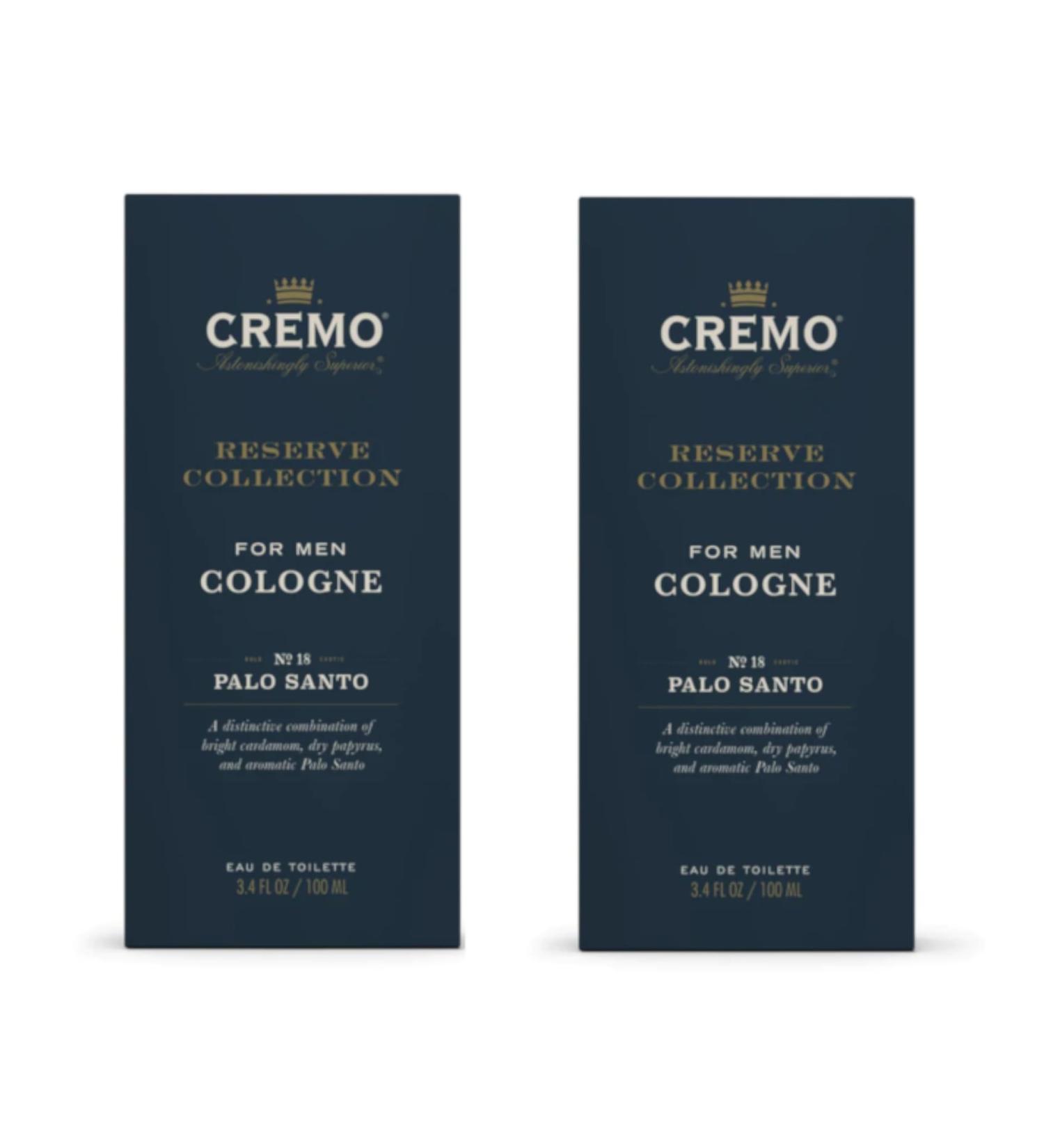 Cremo Cologne for Men Reserve Collection Bold Exotic No. 18 Palo Santo 3.4 fl oz (Pack of 2) - Buy Online on SooperMarket.com