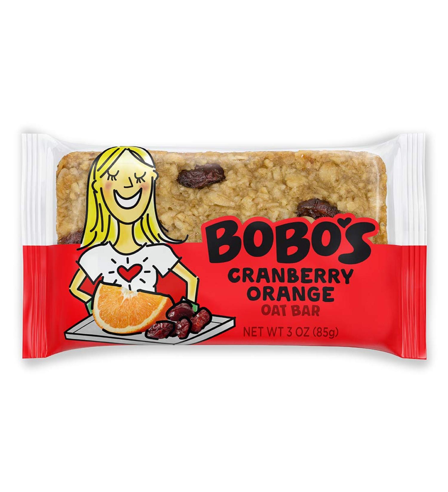 Bobo's Gluten Free Oat Bars - Cranberry Orange (12 Pack) | Vegan Whole Grain Snack Made in USA - Buy Online on SooperMarket.com