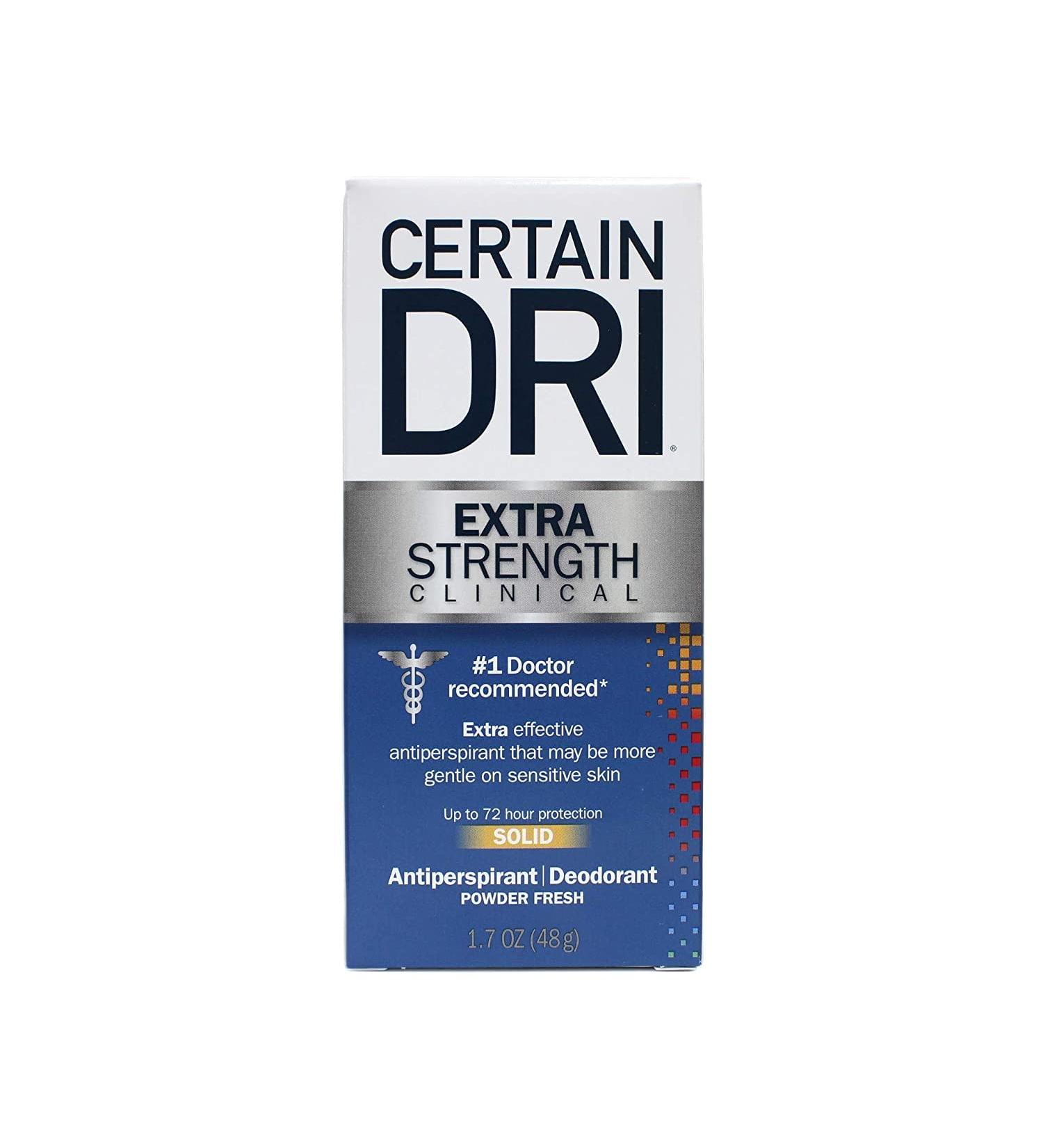 CERTAIN DRI Anti-Perspirant Solid 1.7 oz - Pack of 6 | Long-lasting Protection - Buy Online on SooperMarket.com