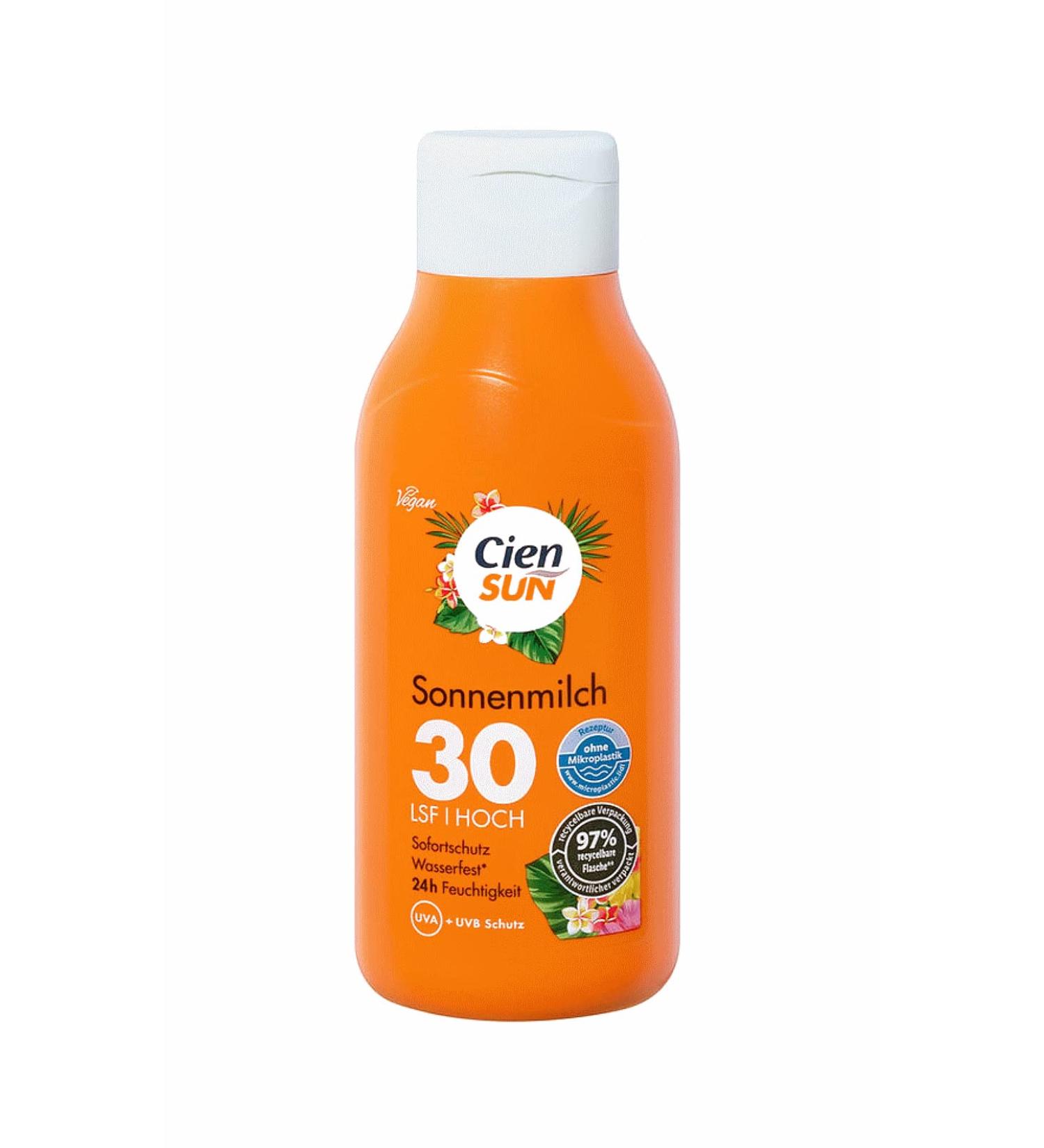 Cien Sun Sunscreen Sun Milk SPF 30 High 250 ml