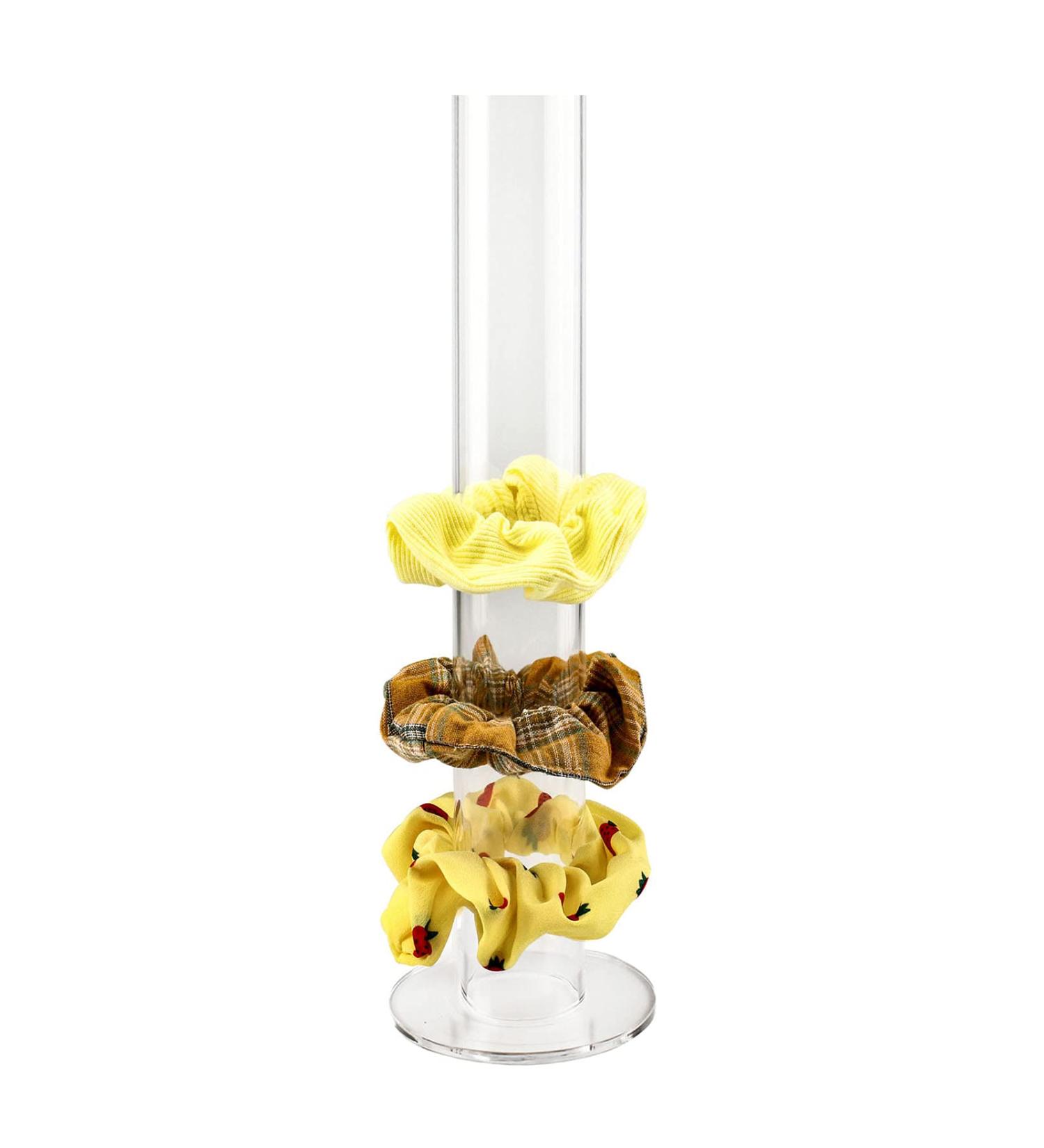 Clear Acrylic Scrunchie Holder Stand - Hair Tie Organizer for Teen Girls - 11 inch - Perfect Gift Idea - Buy Online on SooperMarket.com