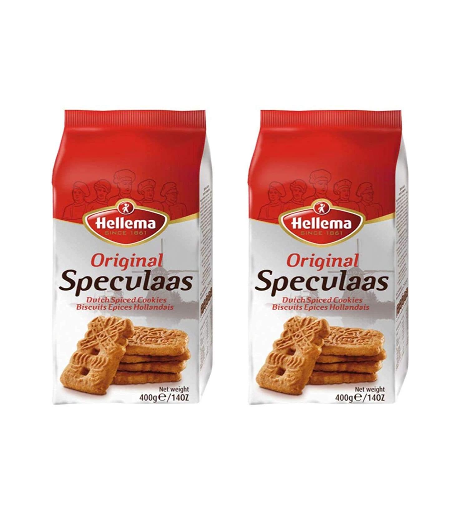Hellema Windmill Speculaas Dutch Spiced Cookies - 2 Bag Pack (14oz/400g) - Buy Online on SooperMarket.com