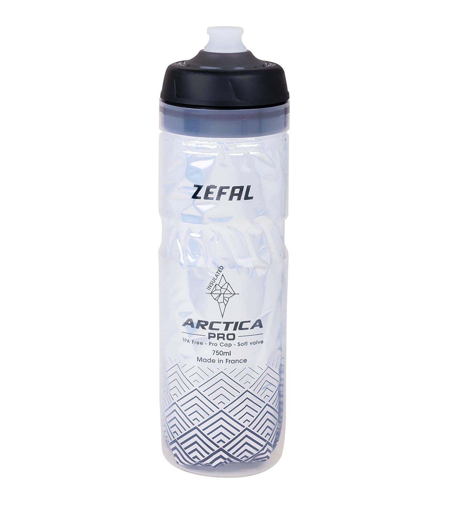 Zefal Arctica Pro 75 Insulated Bottle - Black (750ml) | Stay Hydrated in Style - Buy Online on SooperMarket.com