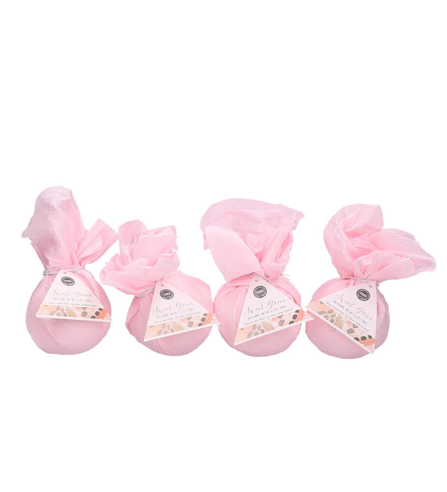 Bridgewater Candle Luxury Foaming Bath Bomb 4 Pack - Sweet Grace Scent - Buy Online on SooperMarket.com