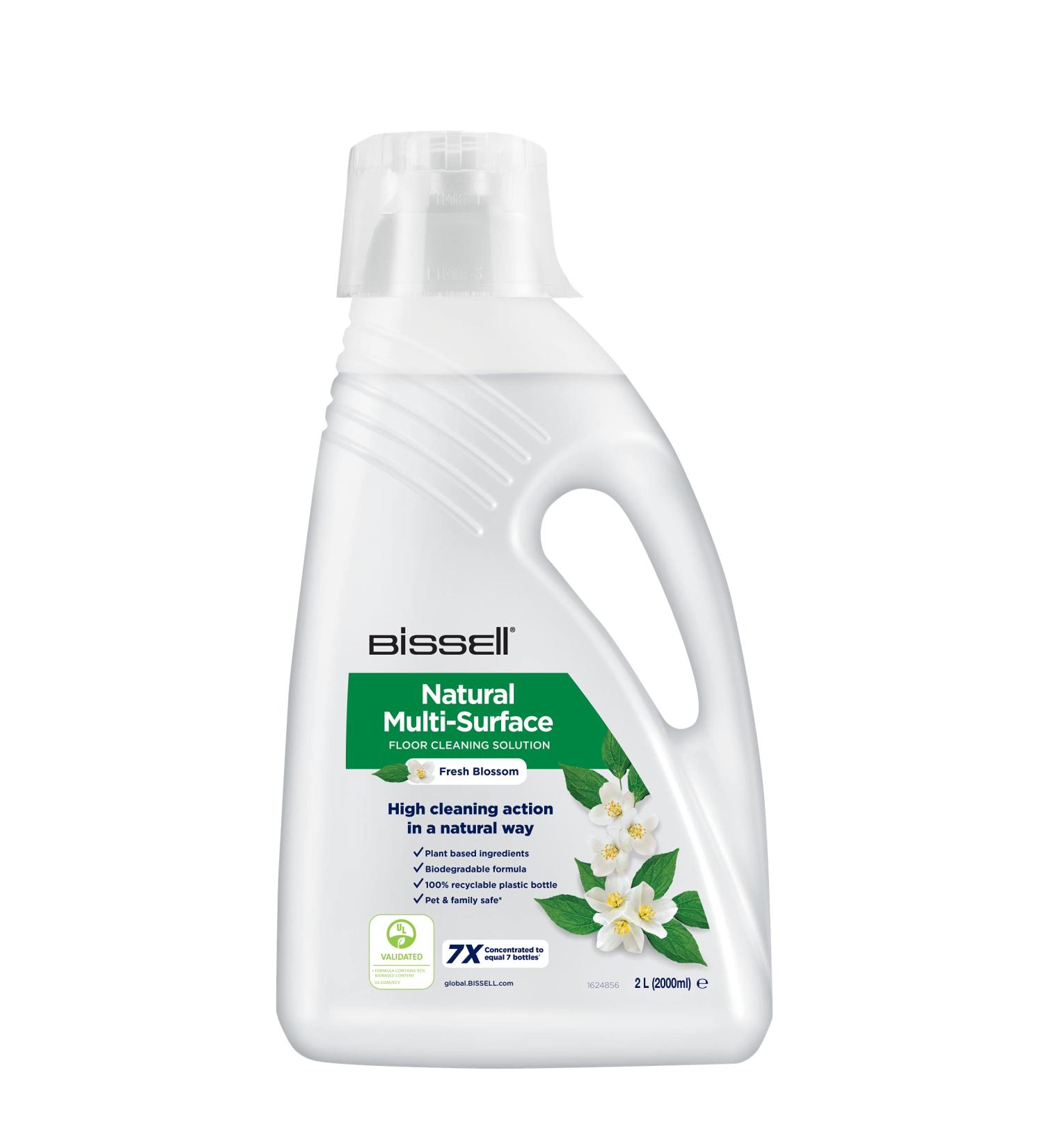 Bissell Natural Multi-Surface Floor Cleaning Solution | Safe for Pets | 2L | Ideal for CrossWave SpinWave Robot & HydroWave | Plant-Based Ingredients | Eco-Friendly Cleaning Agent - Buy Online on SooperMarket.com