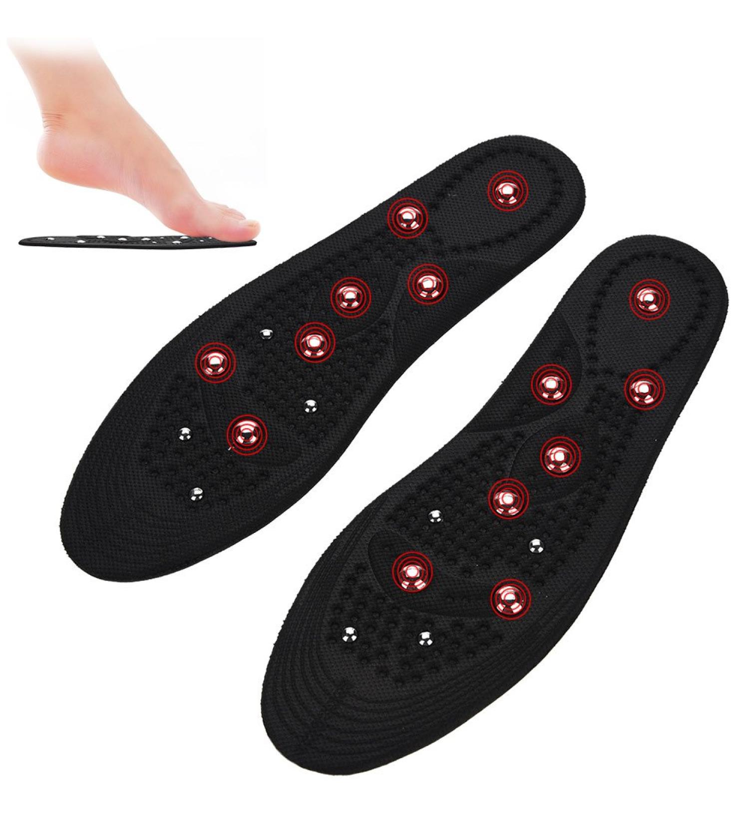 Magnetic Massage Insoles for Pain Relief | Acupressure Shoe Inserts for Men & Women - 10.2 x 3.3 Inch - Buy Online on SooperMarket.com