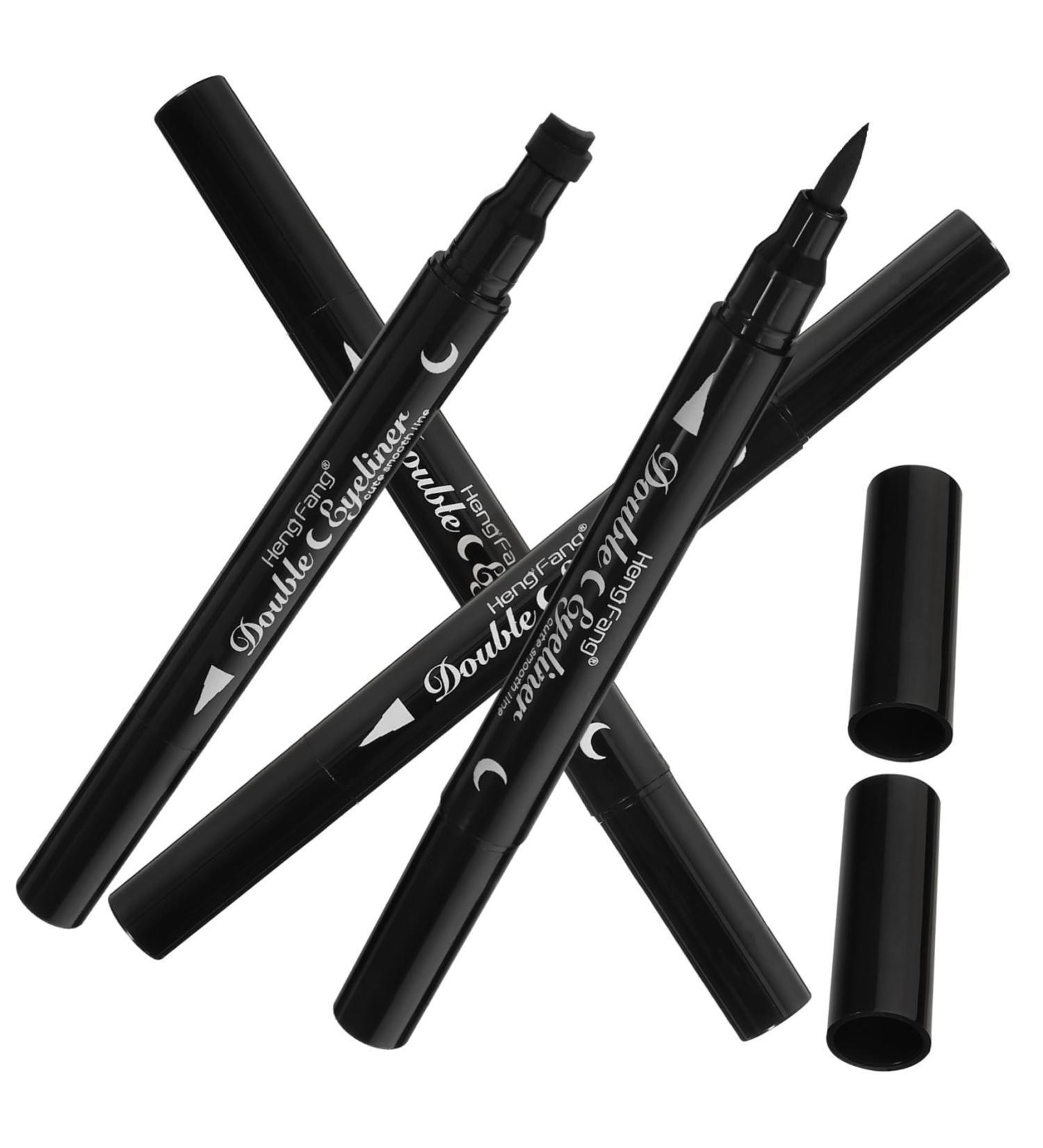 FOYTOKI 4pcs Makeup Pencils for Eyes Black Liquid Eyeliner Pen Abs - Buy Online on SooperMarket.com