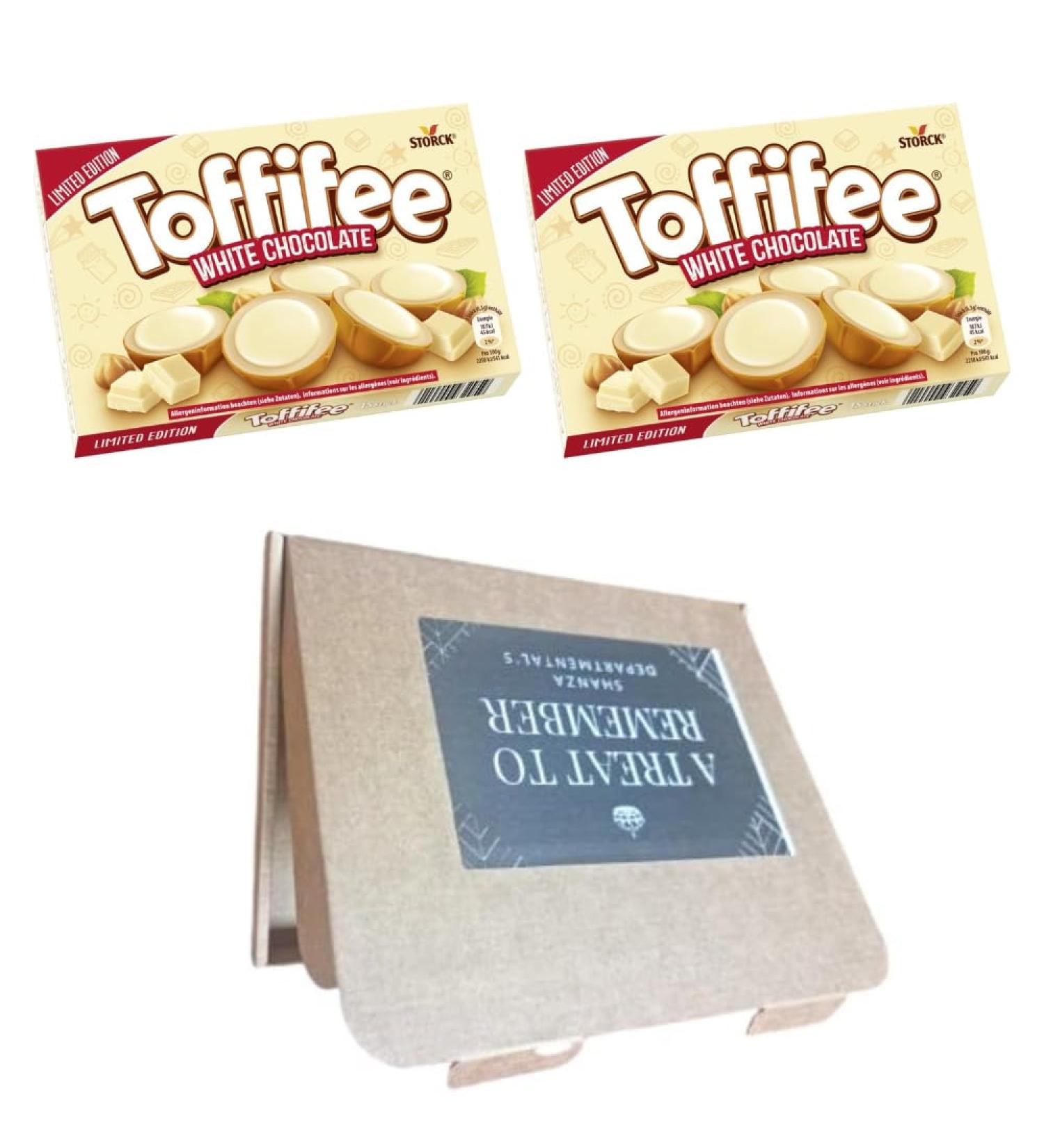 Toffifee White Chocolate Delight Hazelnuts in Caramel Luxurious Light Cream and Smooth White Chocolate - 15 Pieces (Pack Of 2) - Buy Online on SooperMarket.com
