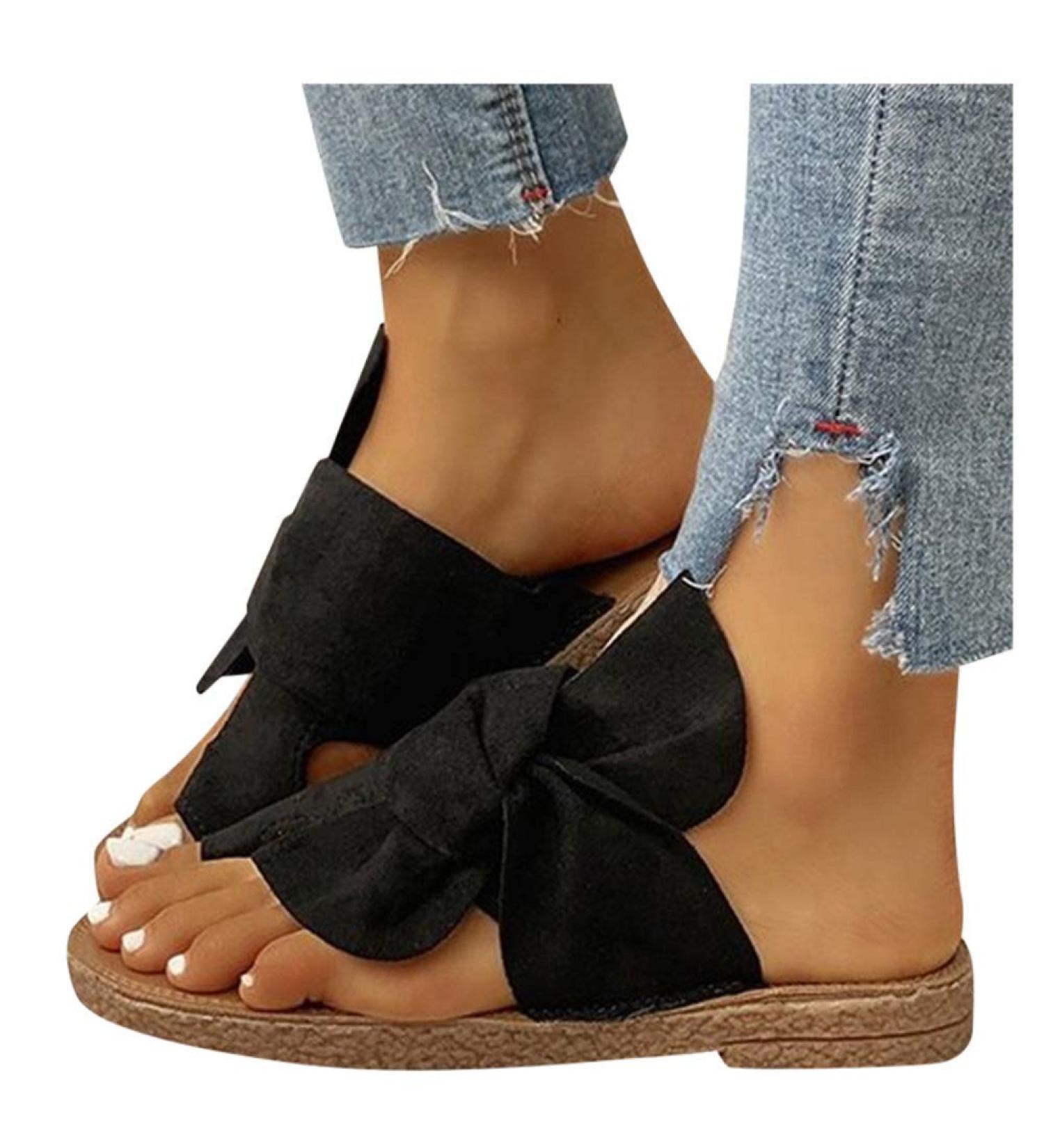 LGZY Women Comfy Platform Sandal Shoes - Bunion Correctors for Big Toes - Pain Relief and Style for Summer Beach and Daily Wear - Black, Size 39 - Buy Online on SooperMarket.com