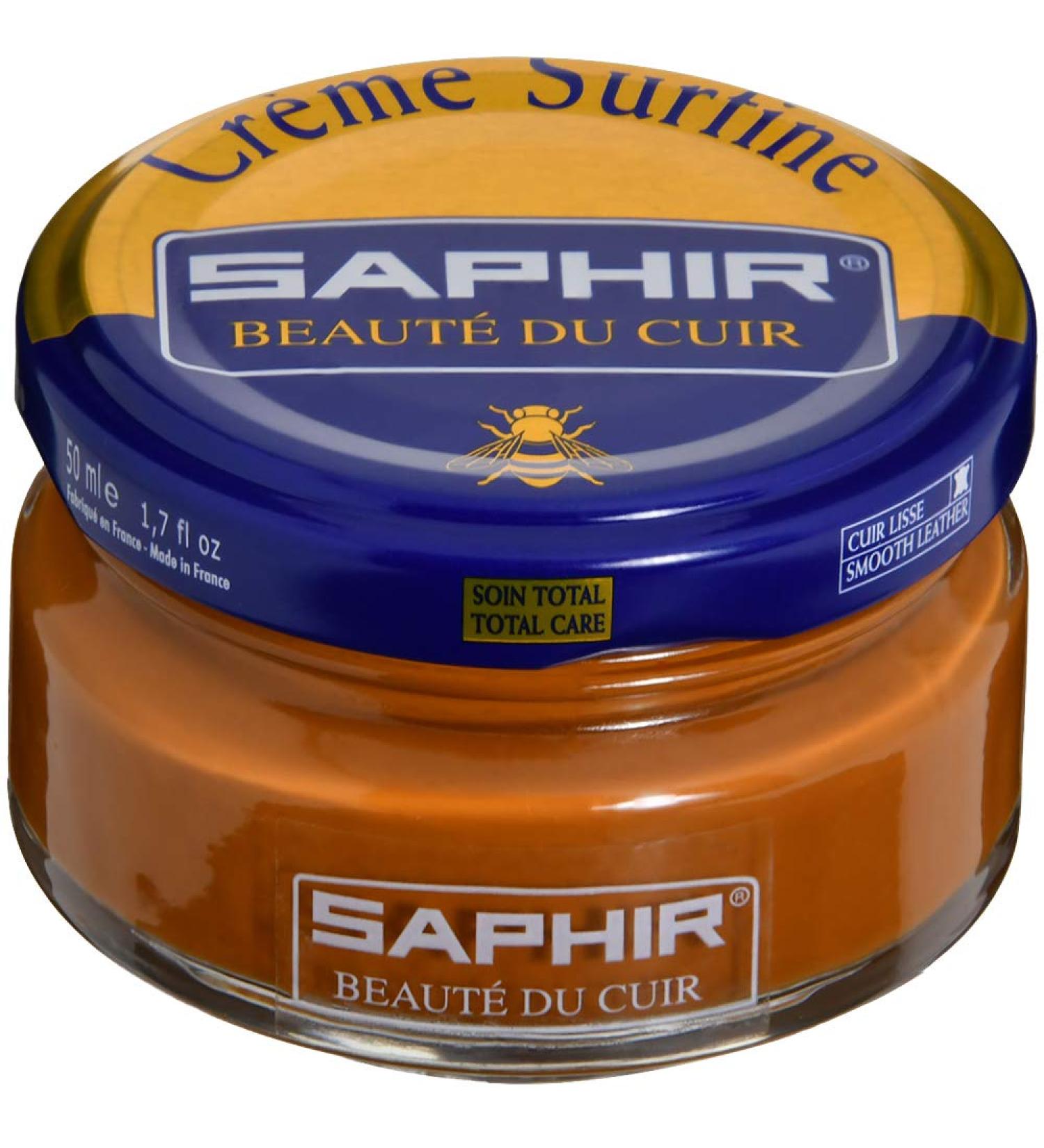 SAPHIR Cream Surfine Shoe Polish 50 ML (03) Light Brown