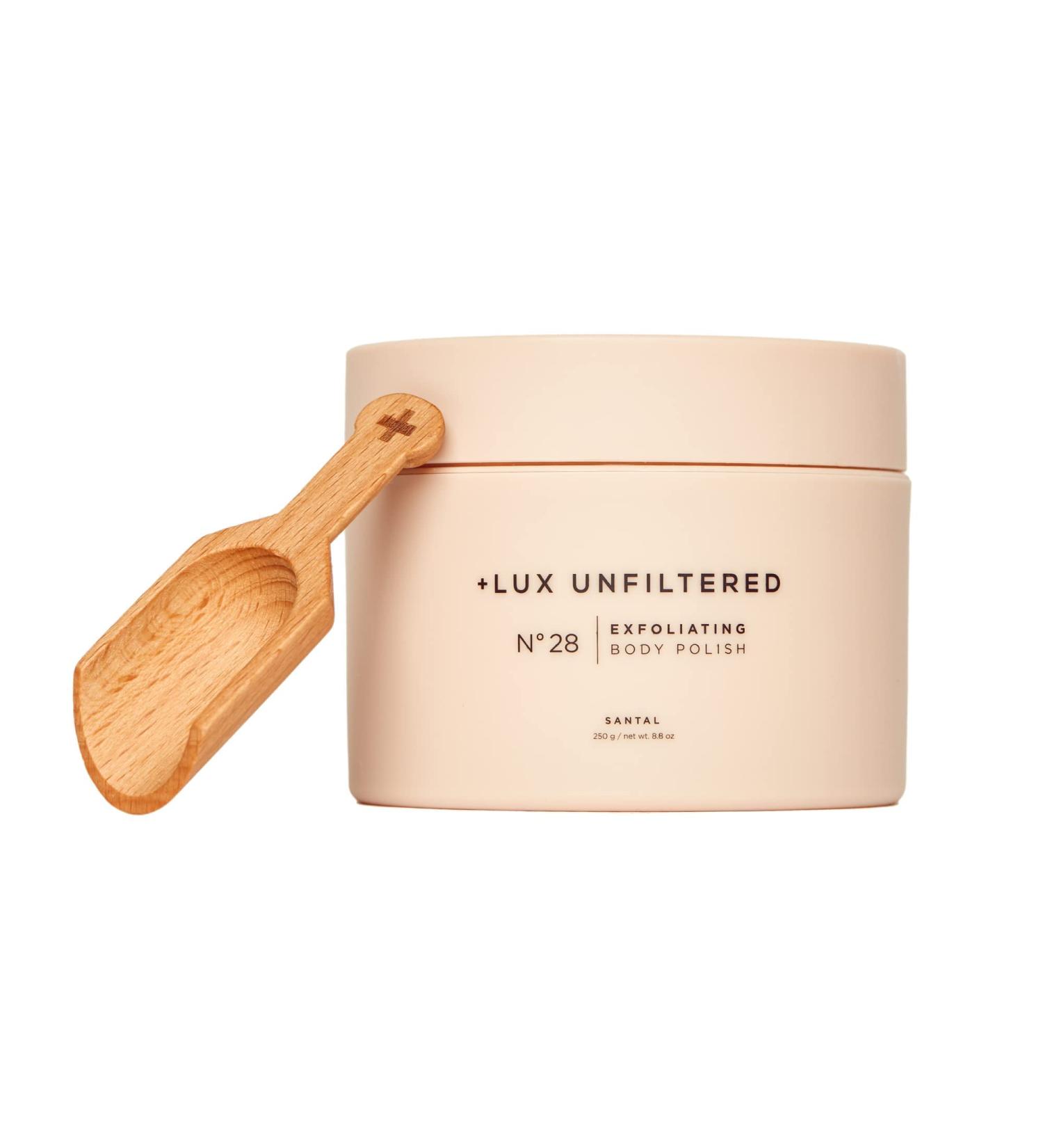 Lux Unfiltered No 28 Exfoliating Body Polish - Hydrating Vegan Scrub Santal - Buy Online on SooperMarket.com