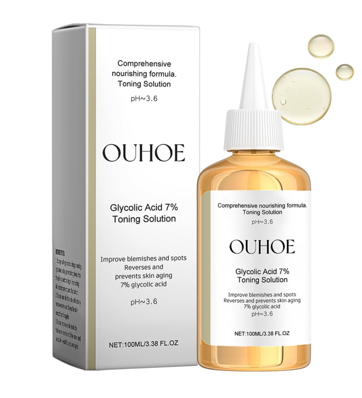 Glycolic Acid 7% Toning Solution Glycolic Acid Toner Hydrating Toner Glycolic Acid Serum Improve Blemishes&Acne and Spots Anti Aging Exfoliating Toner for Face Toner for Oily Skin 100ml - Buy Online on SooperMarket.com
