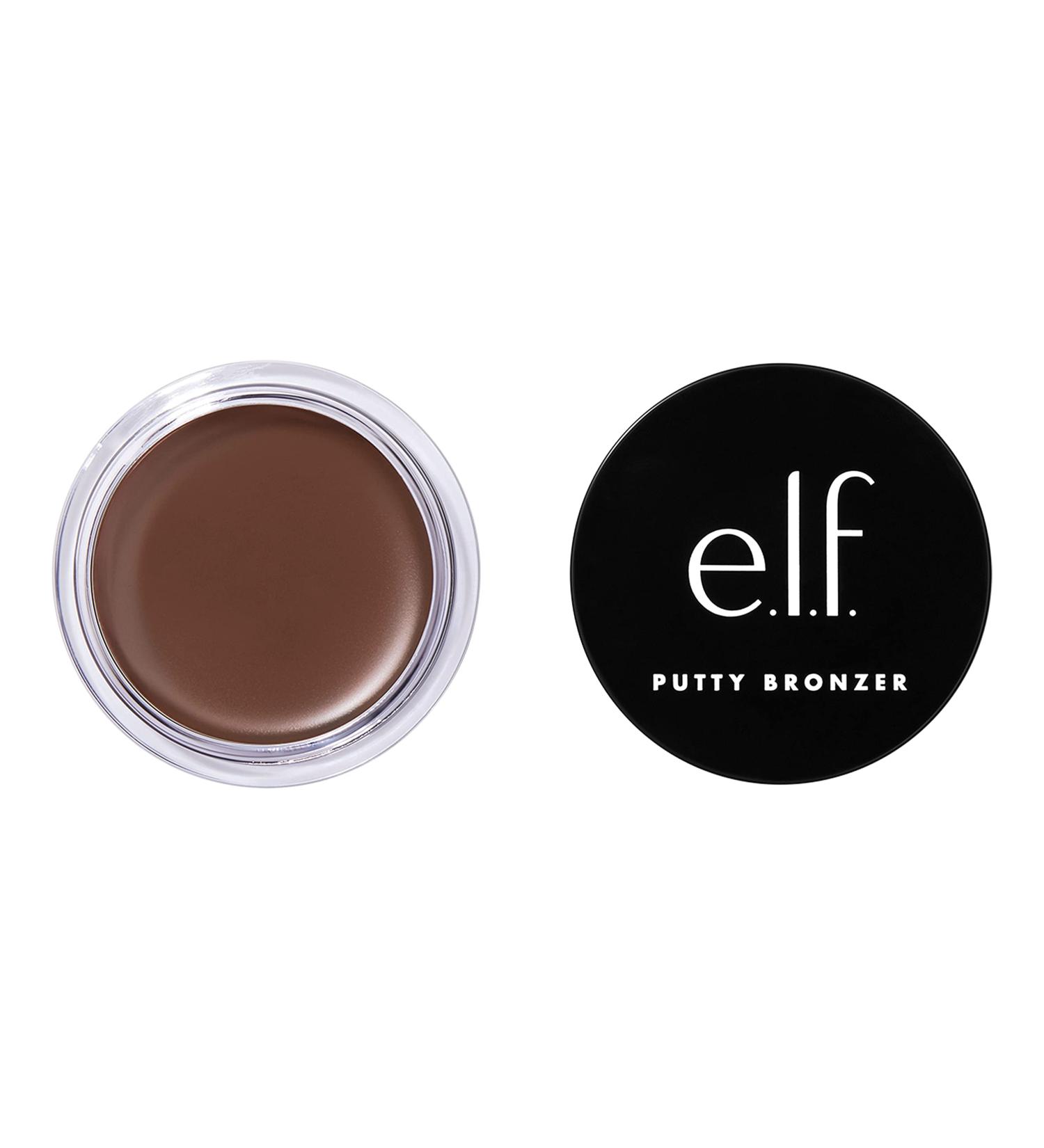 e.l.f. Putty Bronzer - Creamy & Highly Pigmented Formula for Long-Lasting Bronzed Glow - Infused with Argan Oil & Vitamin E - Beach Please! - 0.35 Oz - Buy Online on SooperMarket.com