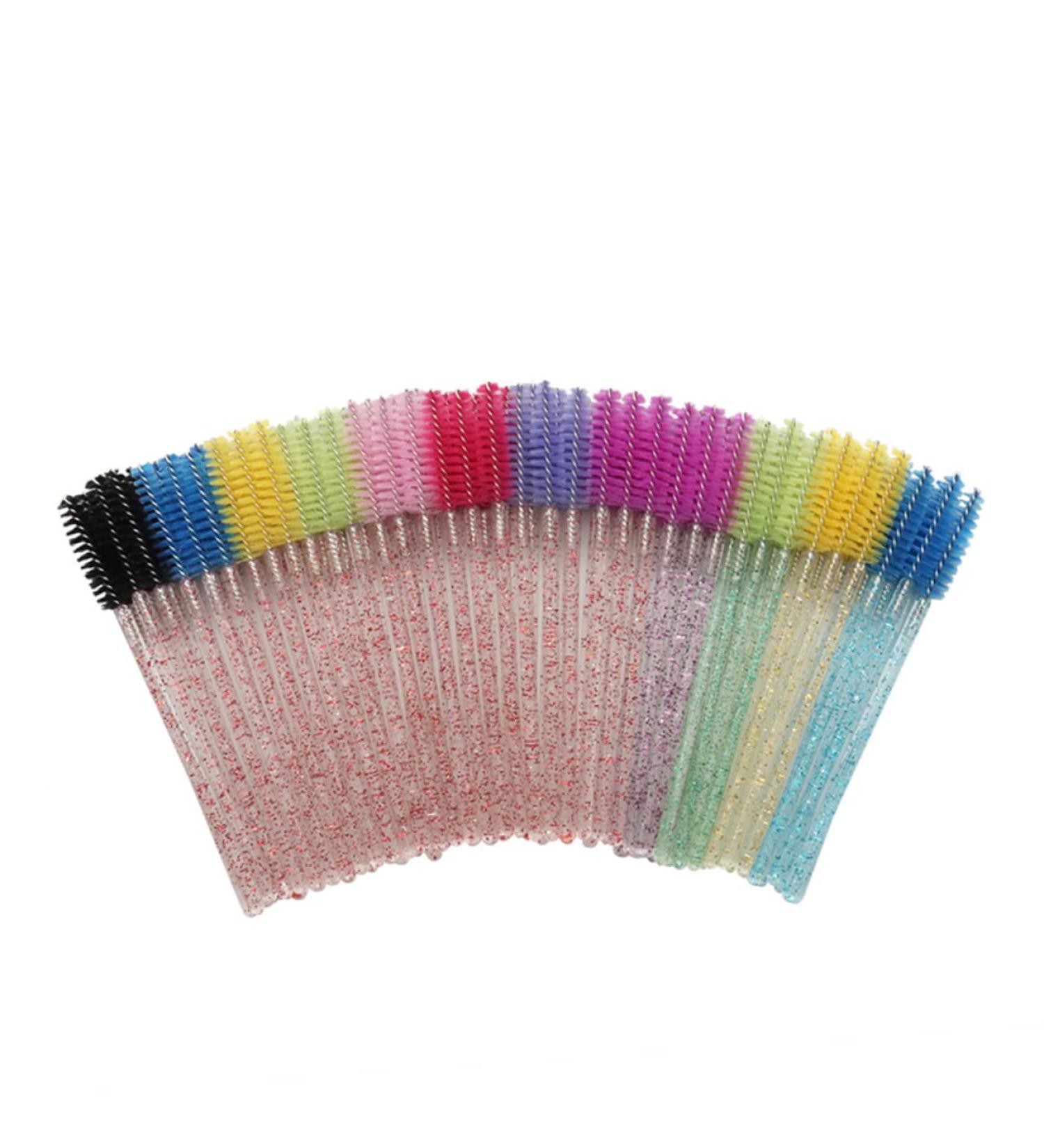 CIMAXIC 100pcs eyelash mascara lash applicator eyelash makeup brush eyebrow comb Cosmetic bag spiral Miss Size 1 Pink - Buy Online on SooperMarket.com
