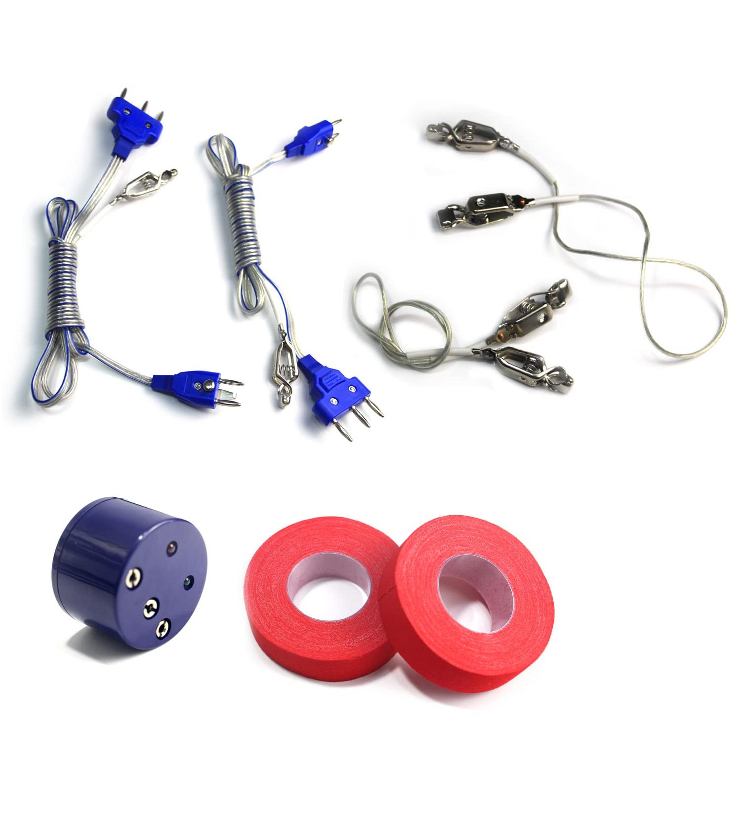 LEONARK Fencing Electric Tool Kit Set | Saber Foil Epee Body Cord Head Wire Mask Wire Tester & Gauge Box | Beeping Testing Sword Point Tape - Buy Online on SooperMarket.com