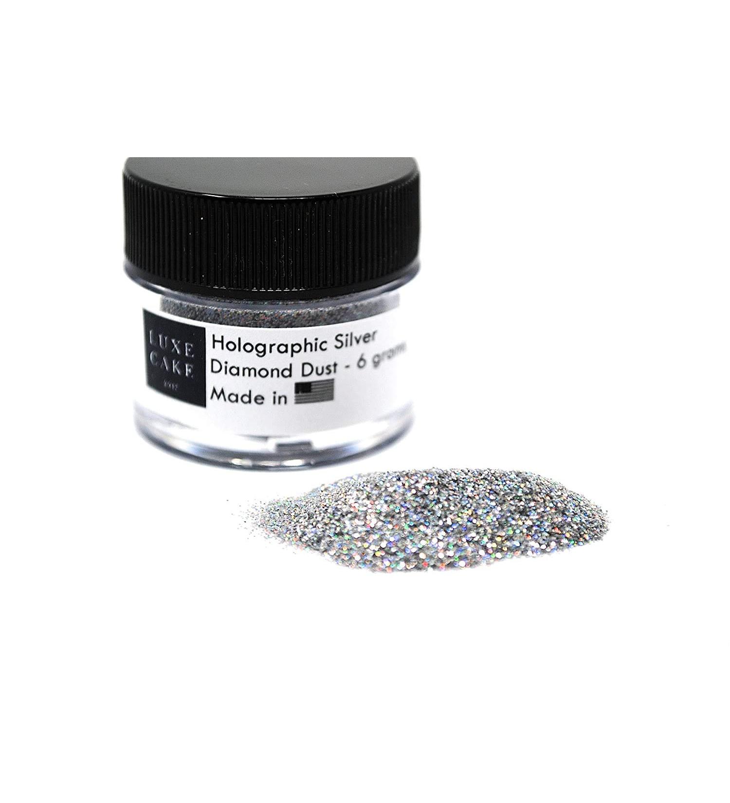 Hologram Silver Luxury Diamond Dust, 6 grams, USA Made