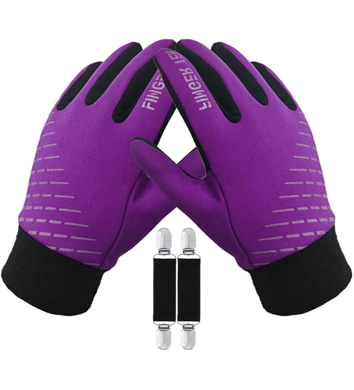 Amrta Kids Winter Gloves - Waterproof Thermal Mittens for Boys and Girls - Anti-Slip - Touchscreen - Purple Large - Buy Online on SooperMarket.com