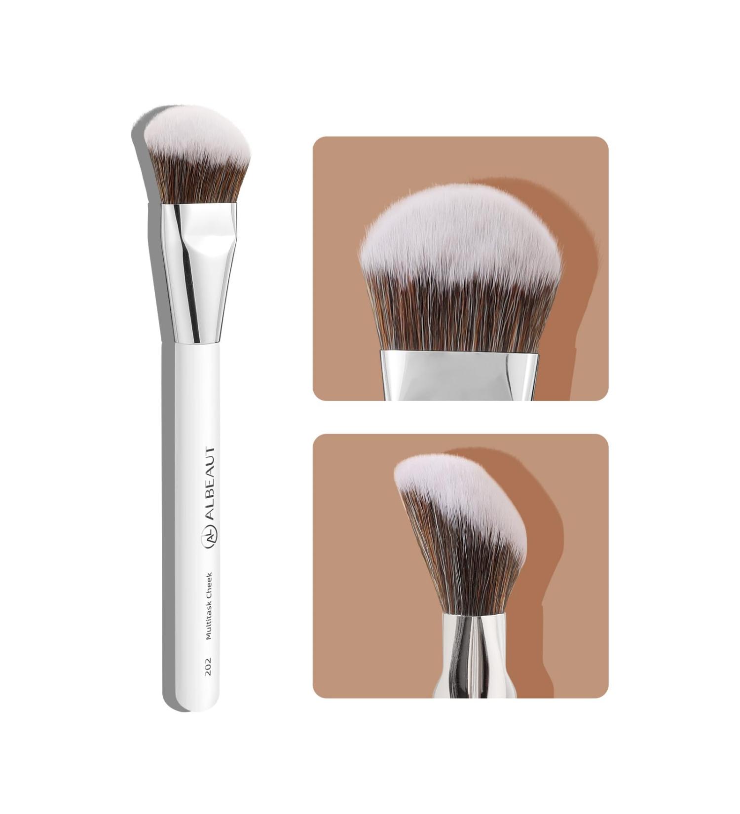 Buy the Best Foundation Brush - Angled Contour & Blush Makeup Tool for Flawless Application | Multitask Cheek Brush 202 - International Shipping Available - Buy Online on SooperMarket.com