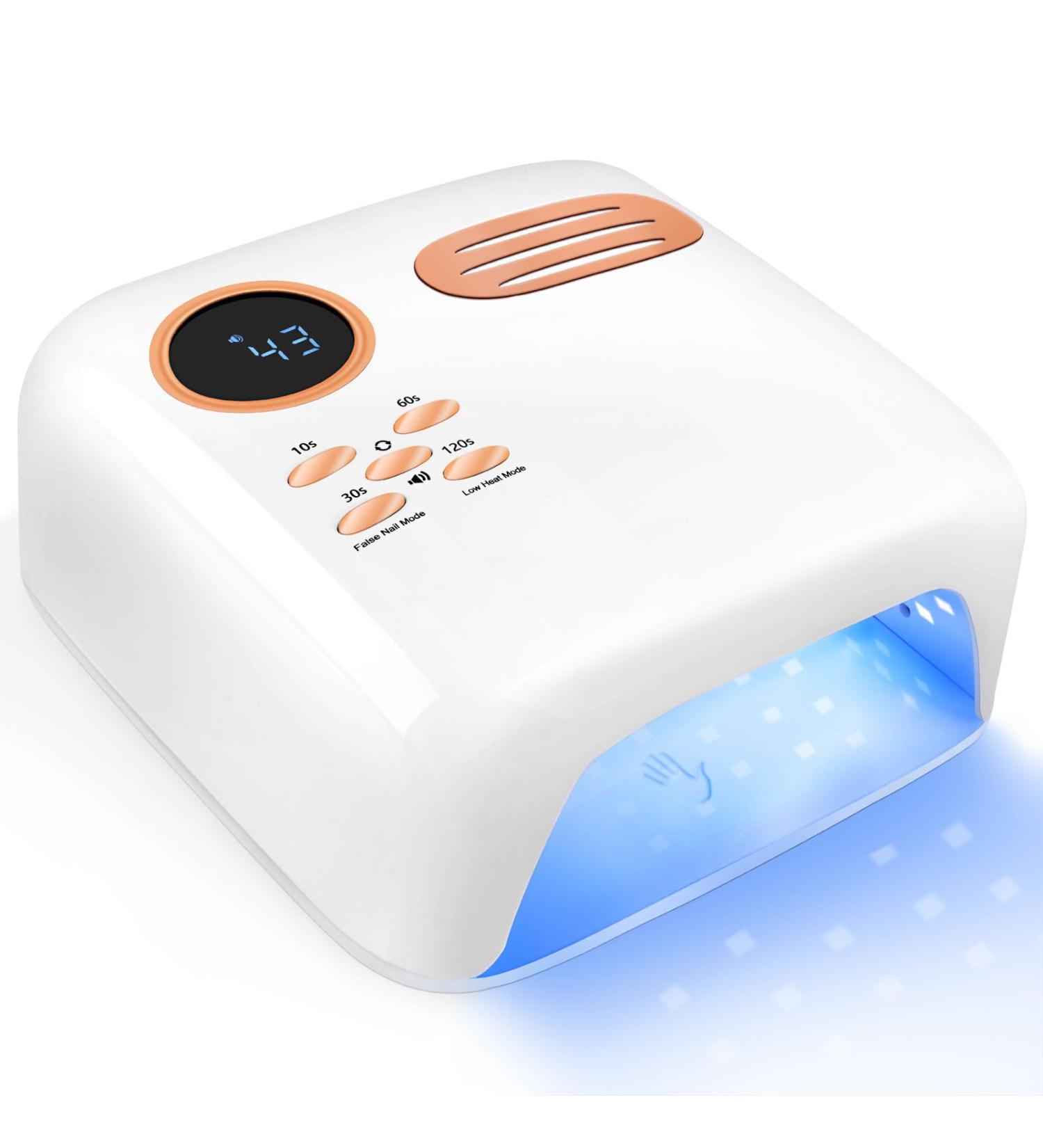 Linssy 72W UV LED Nail Lamp for Gel Nails - Professional Nail Lamp with 4 Timer Settings and LCD Display - Buy Online on SooperMarket.com