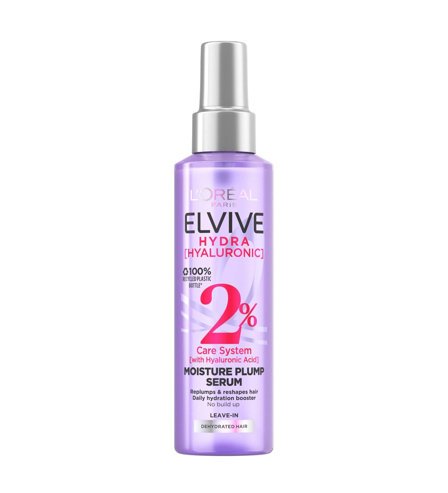 L'Oreal Paris Elvive Hydra Hyaluronic Serum 150ml - Replumping Hydrating Treatment - Buy Online on SooperMarket.com